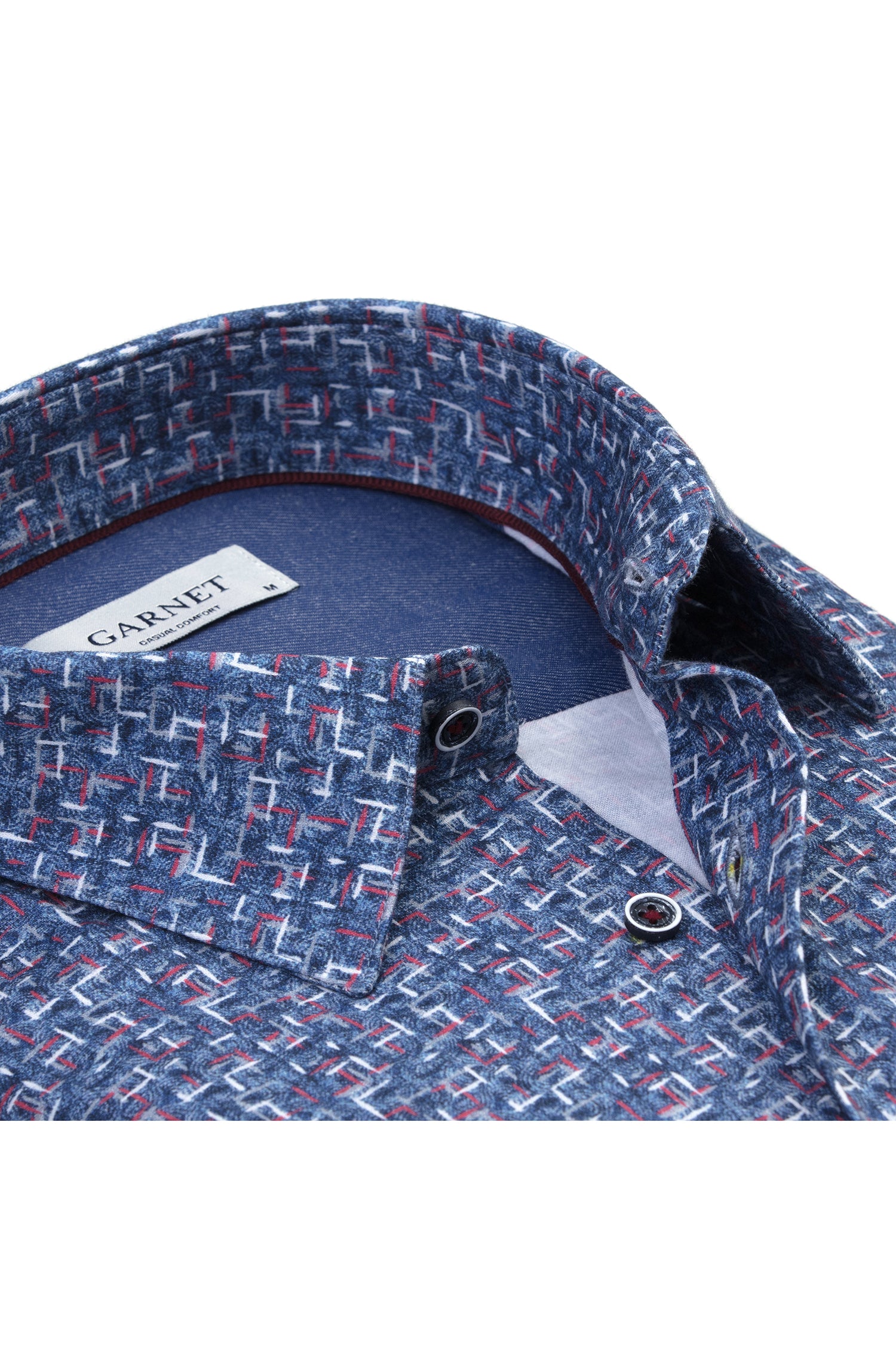 Pixel Grid Printed Shirt