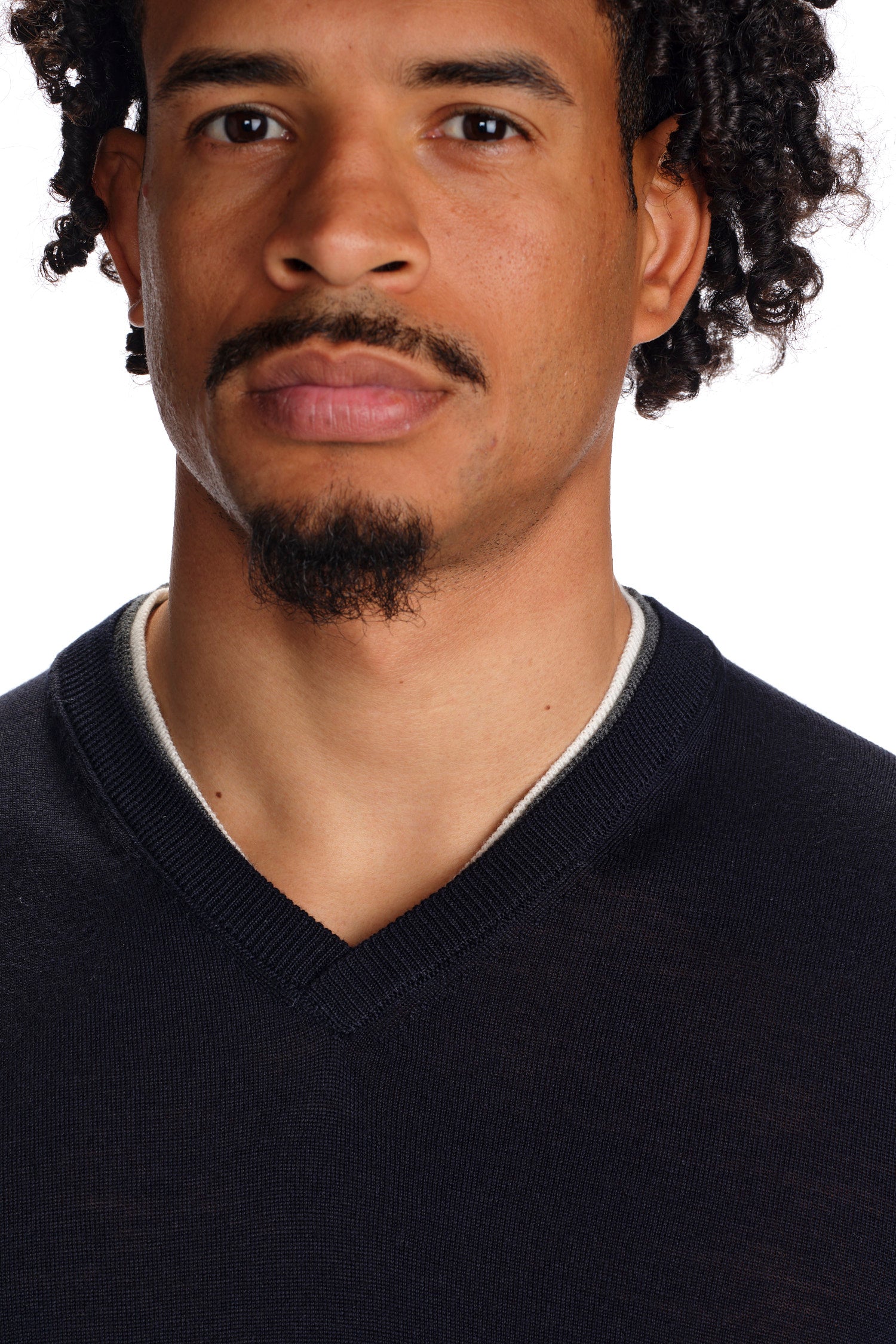 Garnet Men's V-Neck Long Sleeve Knit Wool Sweater 2422002