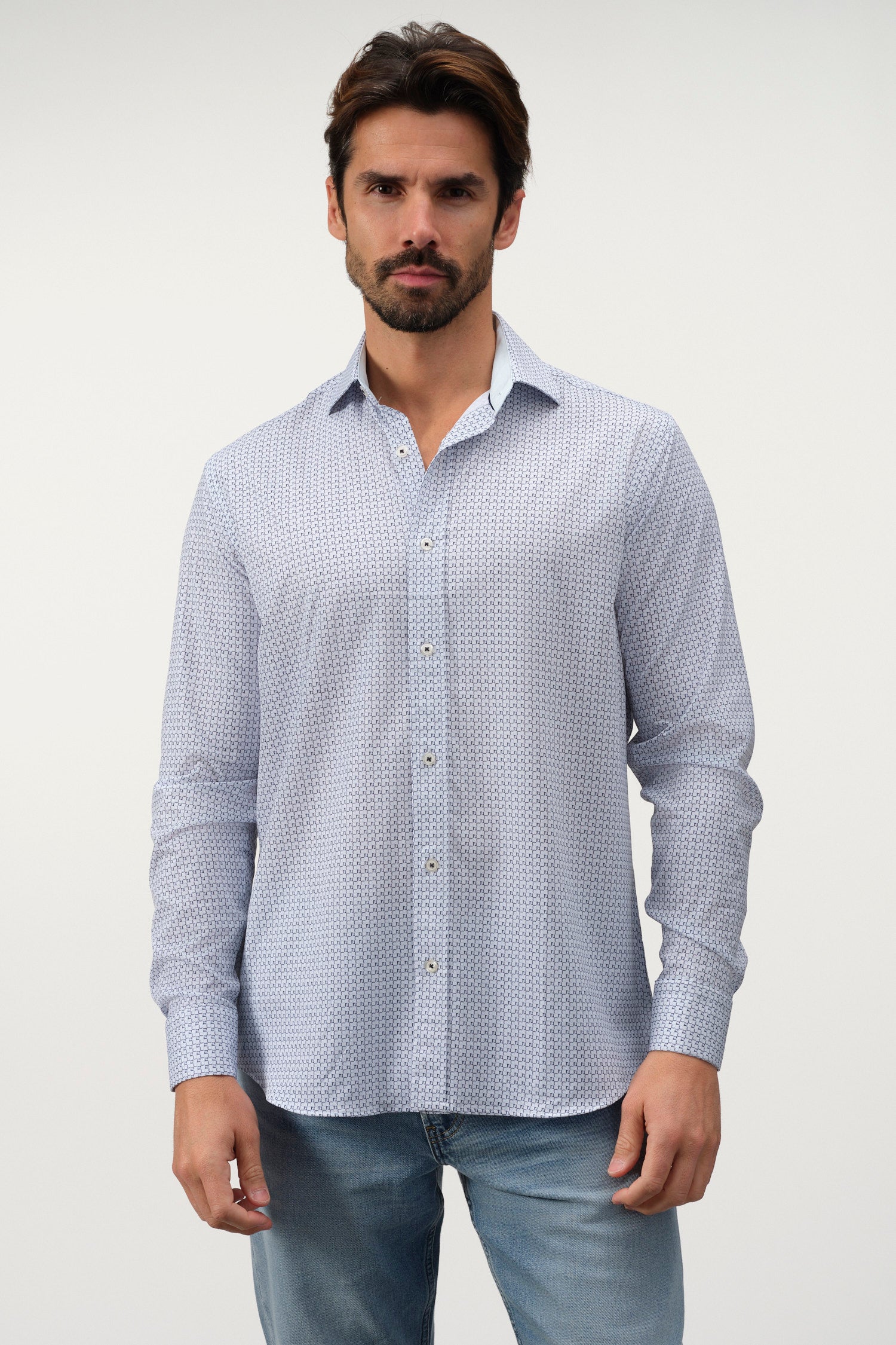 Geo Weave Print Shirt