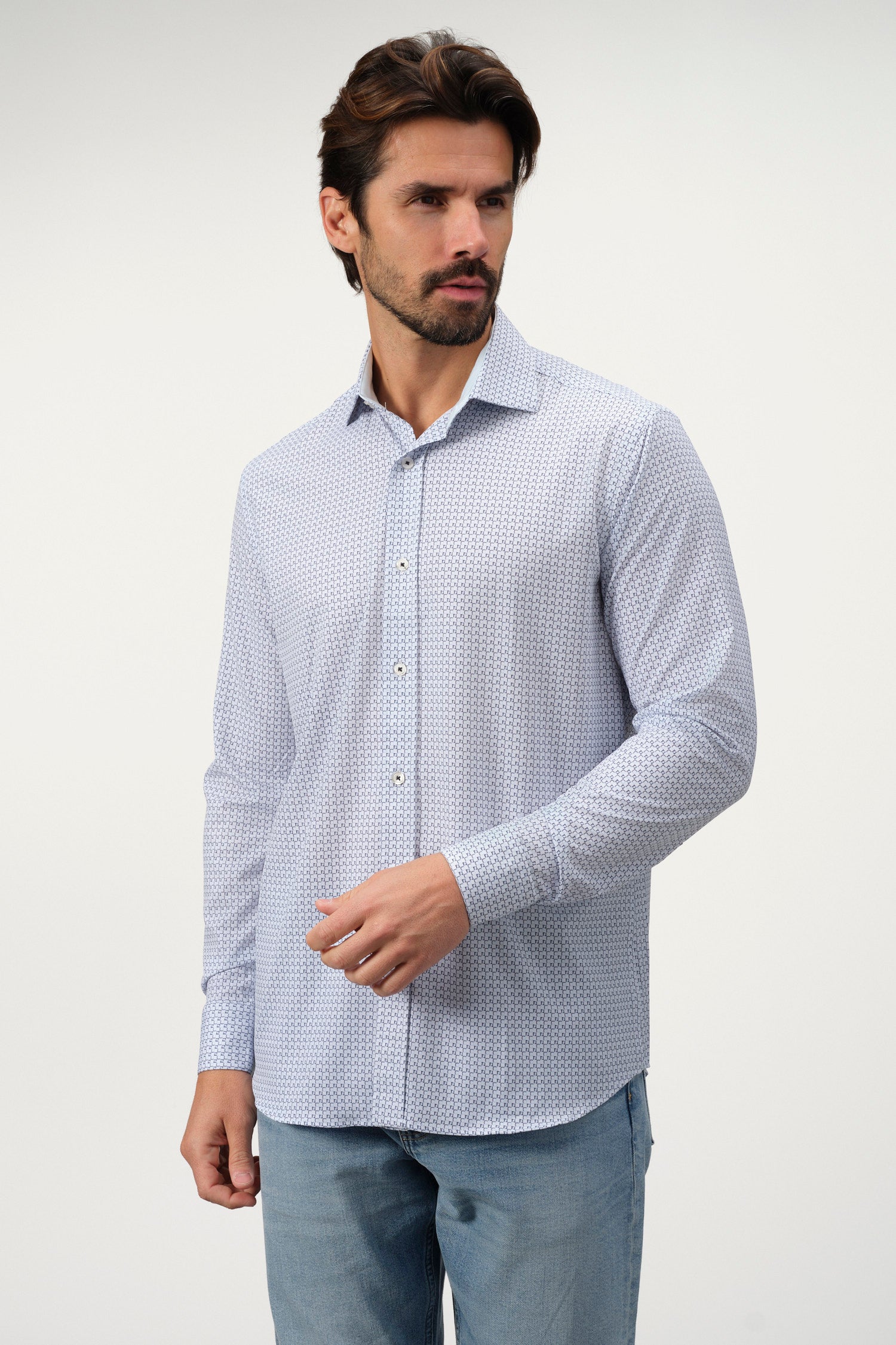 Geo Weave Print Shirt