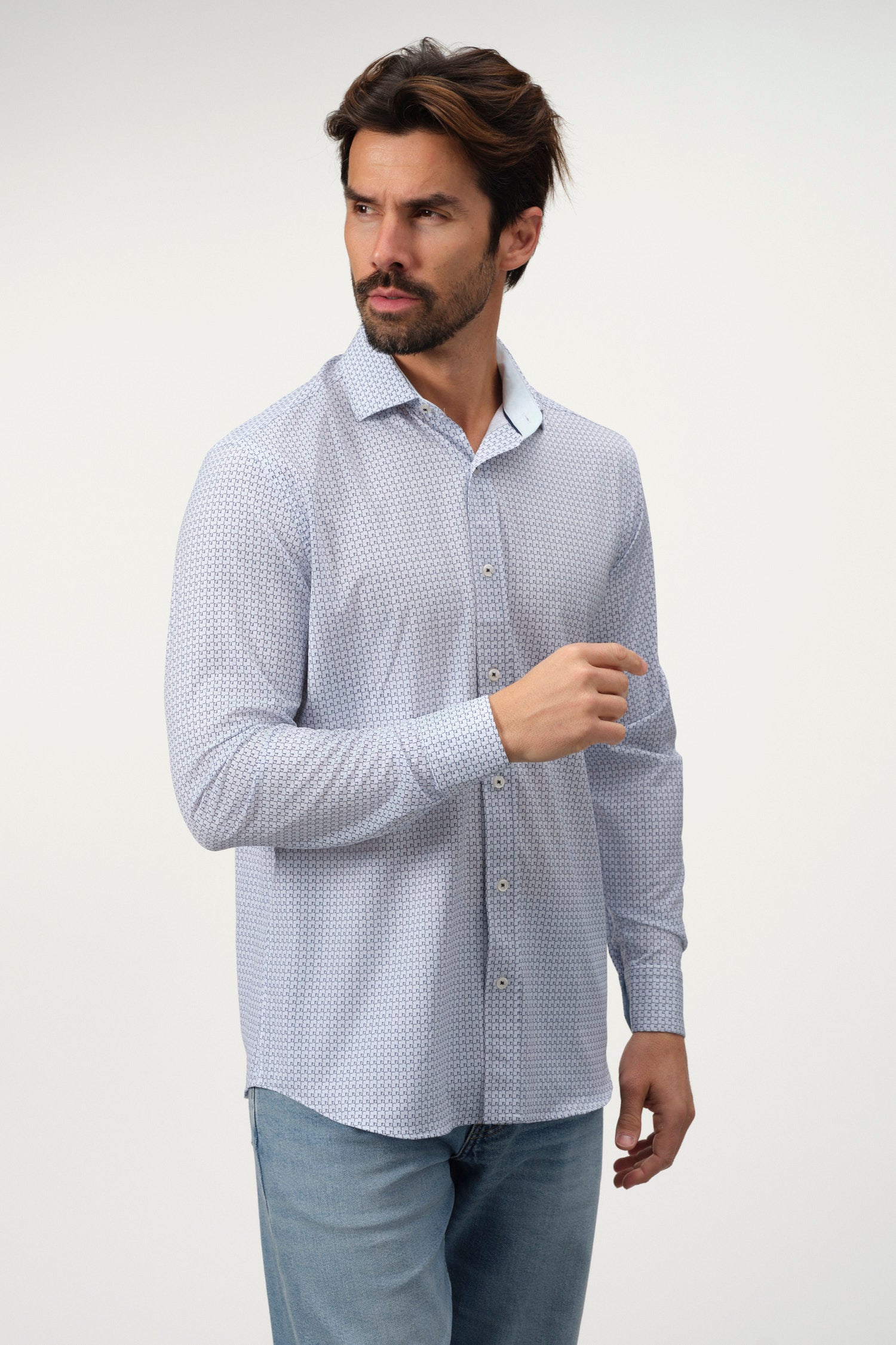 Geo Weave Print Shirt