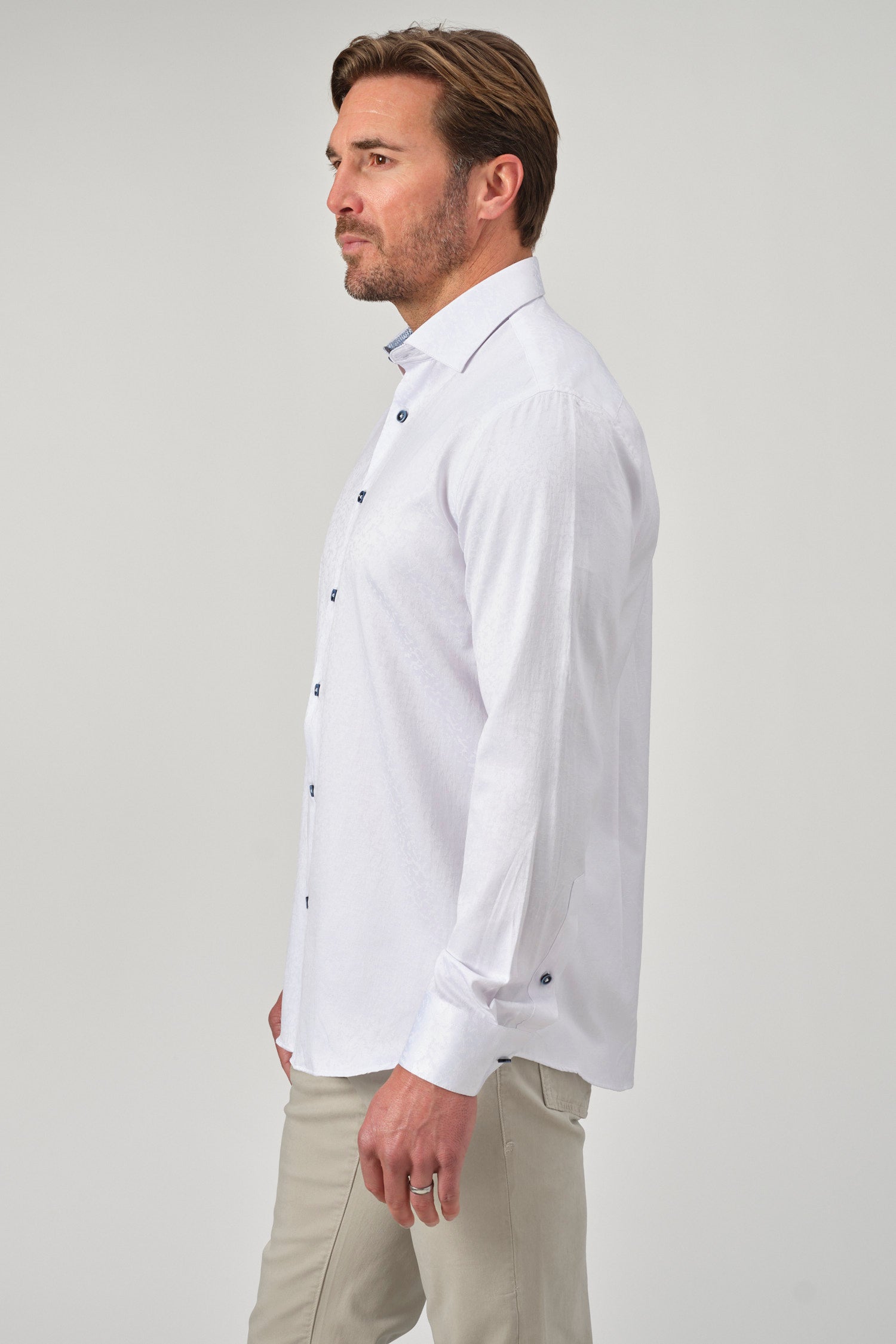 Lace Accent Dress Shirt
