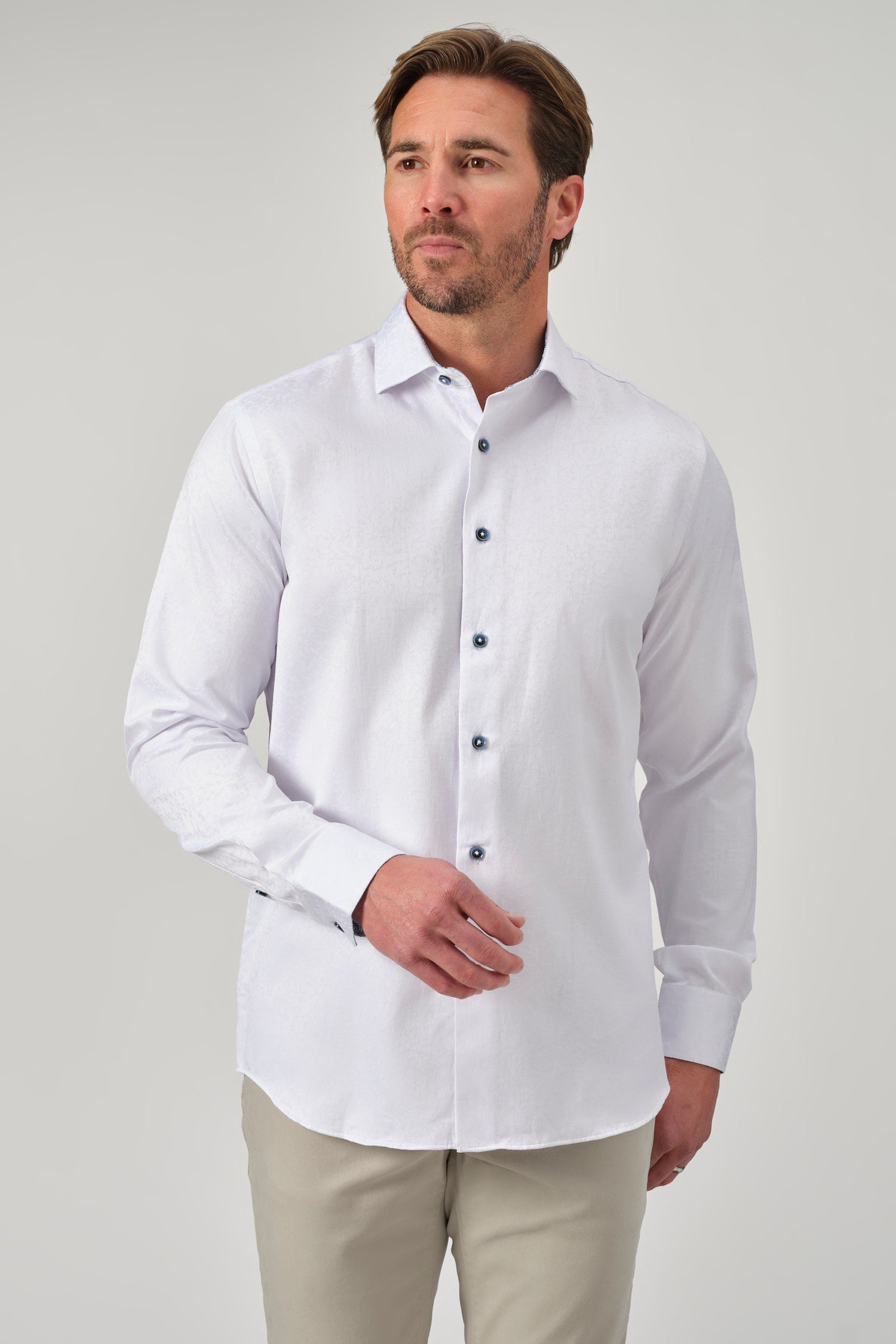 Lace Accent Dress Shirt