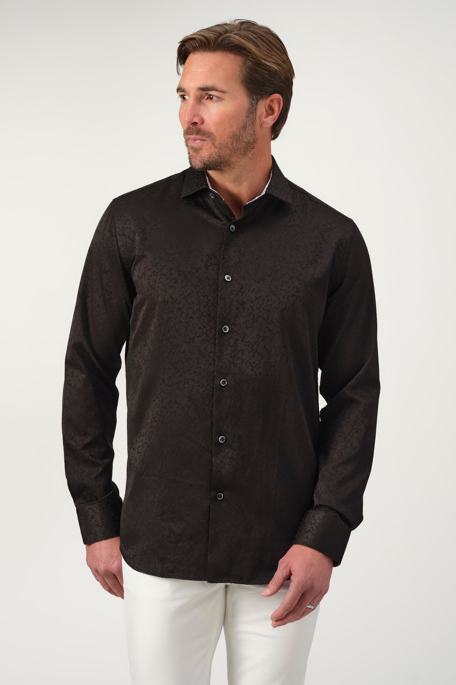 Lace Accent Dress Shirt
