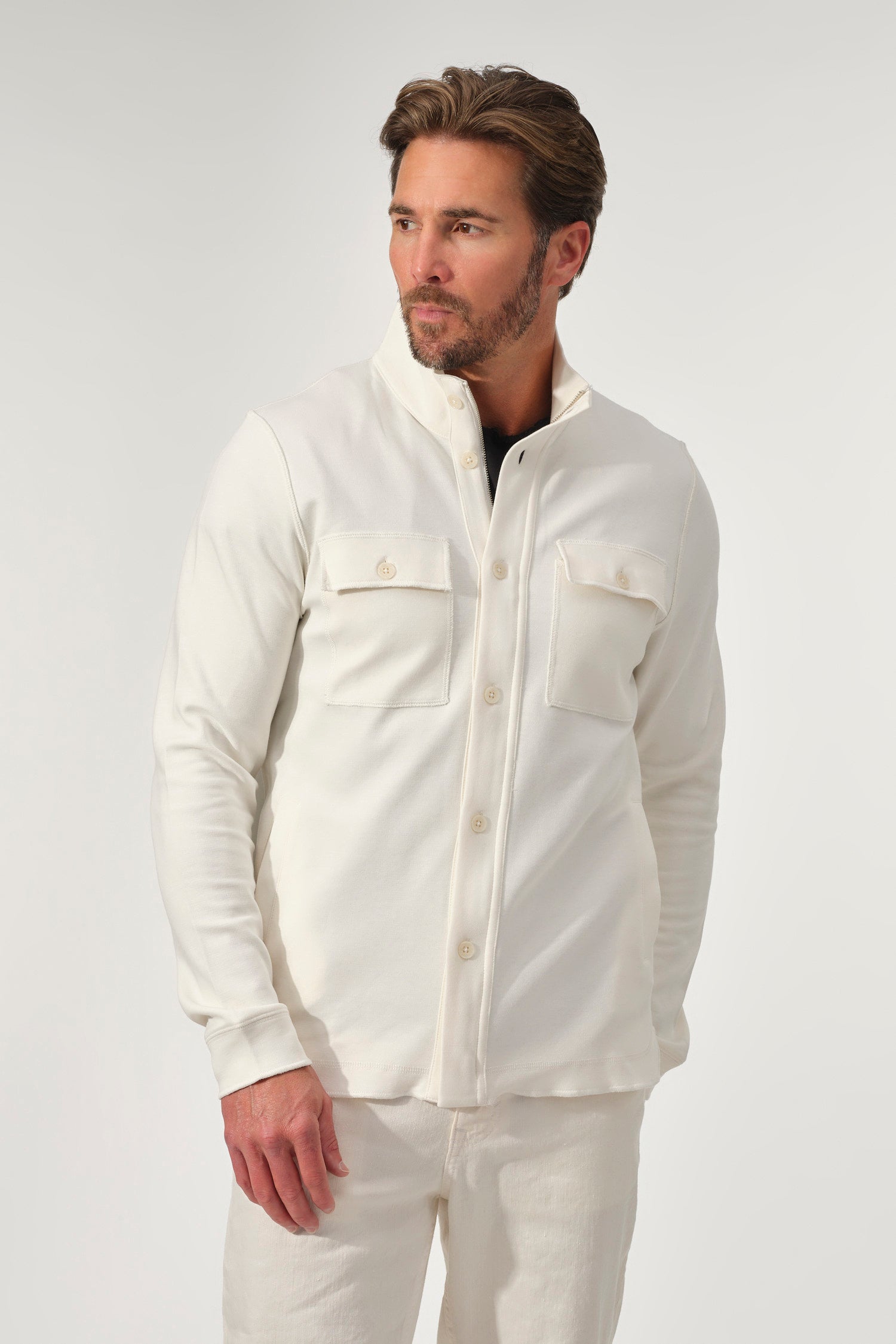 Ivory Utility Soft Jacket