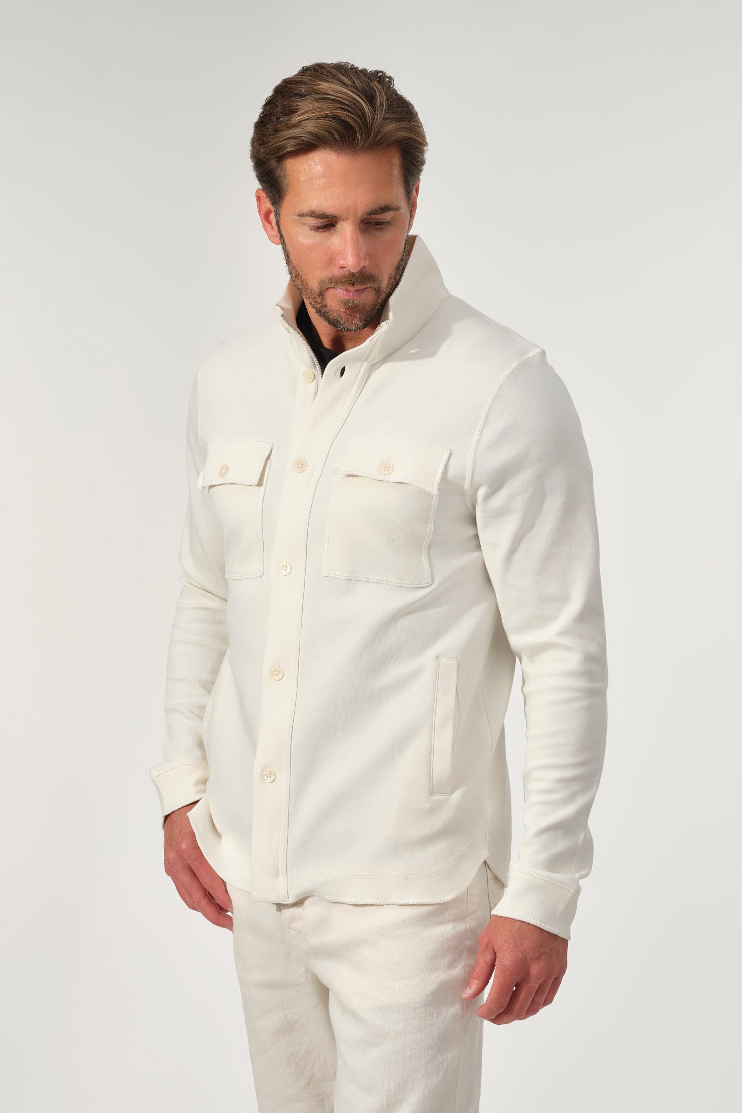 Ivory Utility Soft Jacket