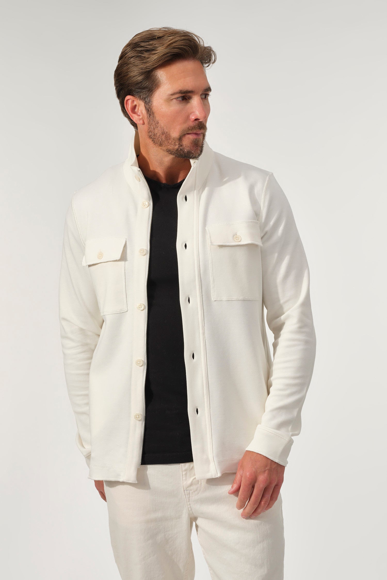 Ivory Utility Soft Jacket