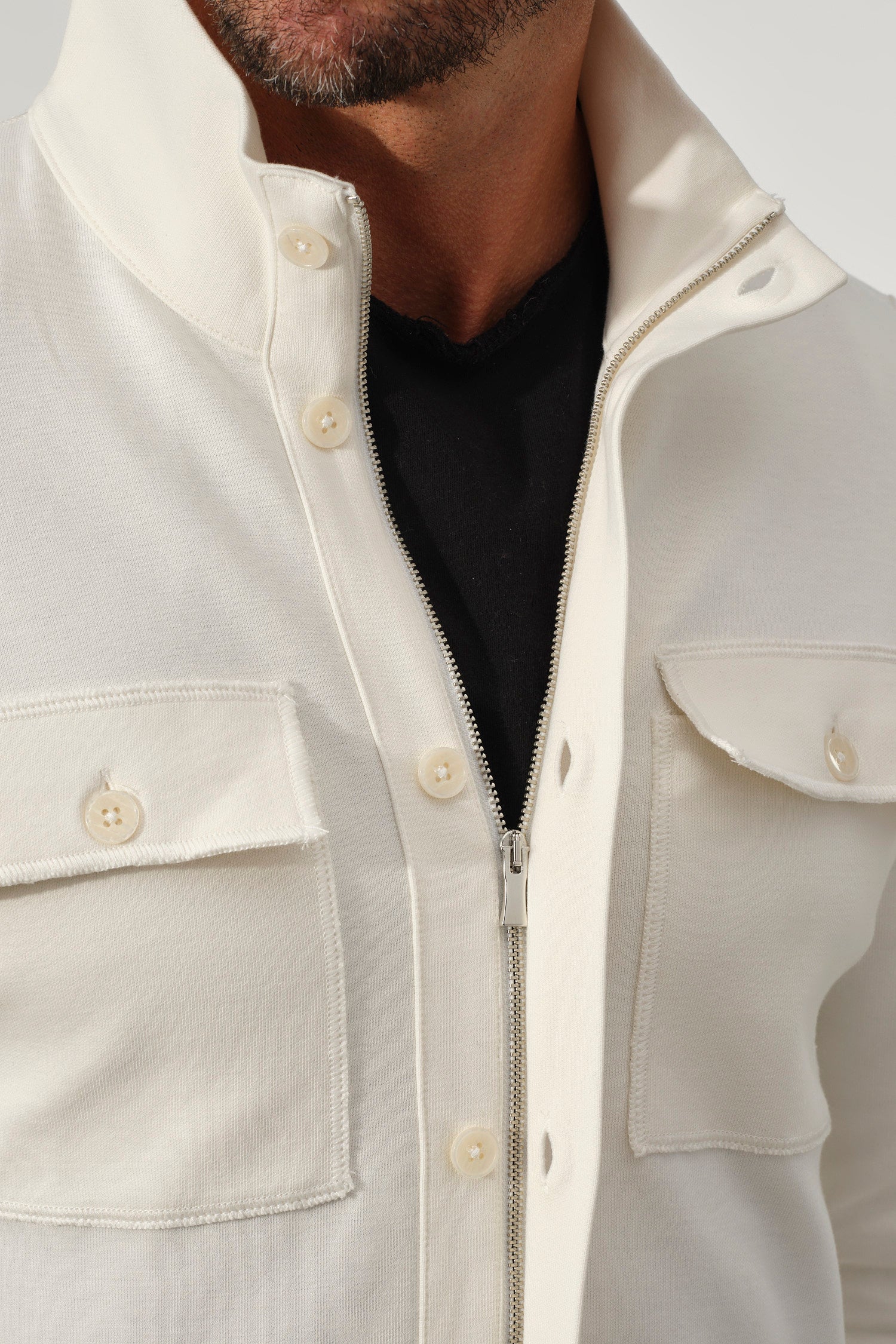 Ivory Utility Soft Jacket