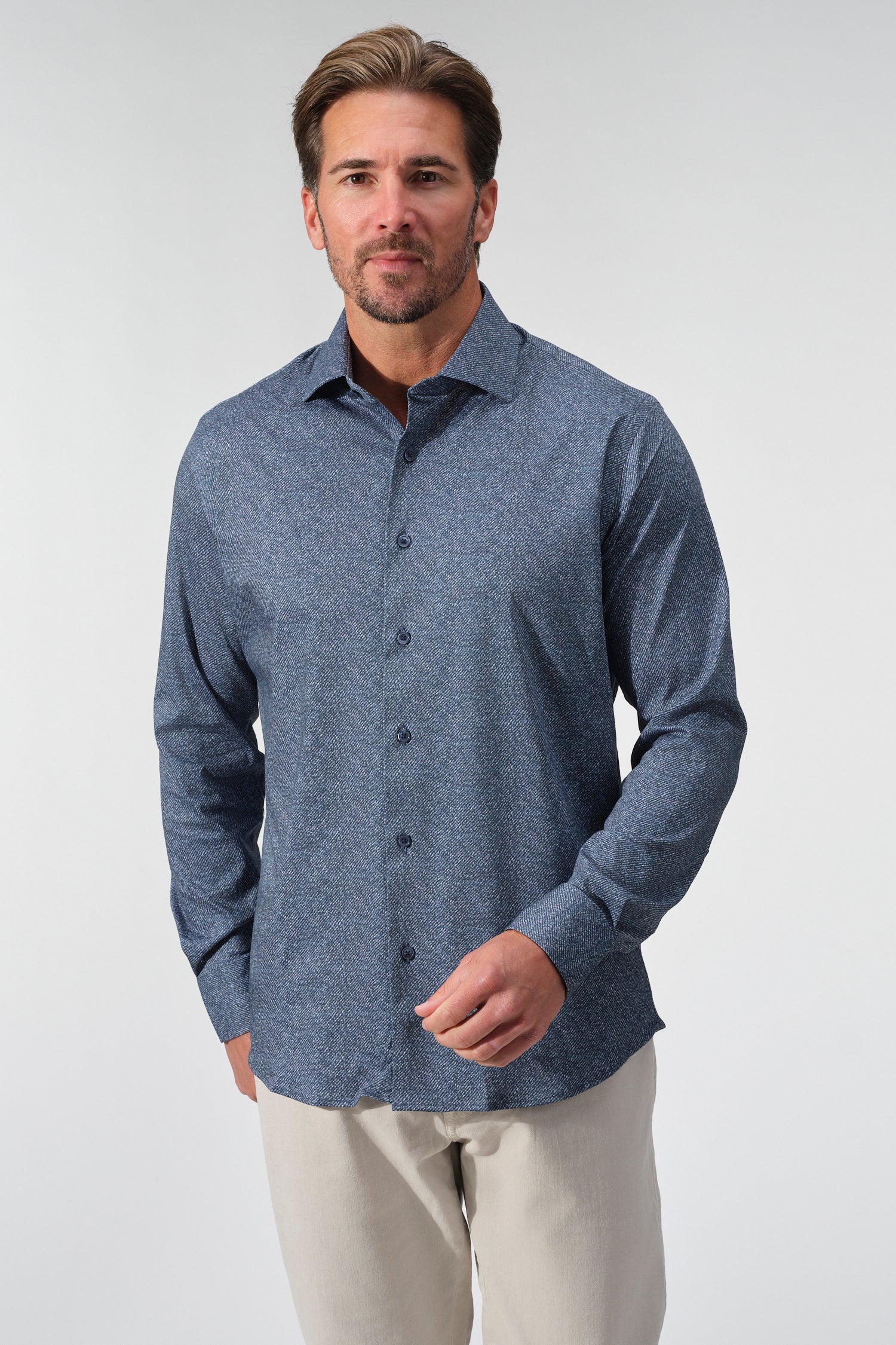 Twill Look Dynamic Comfort Shirt