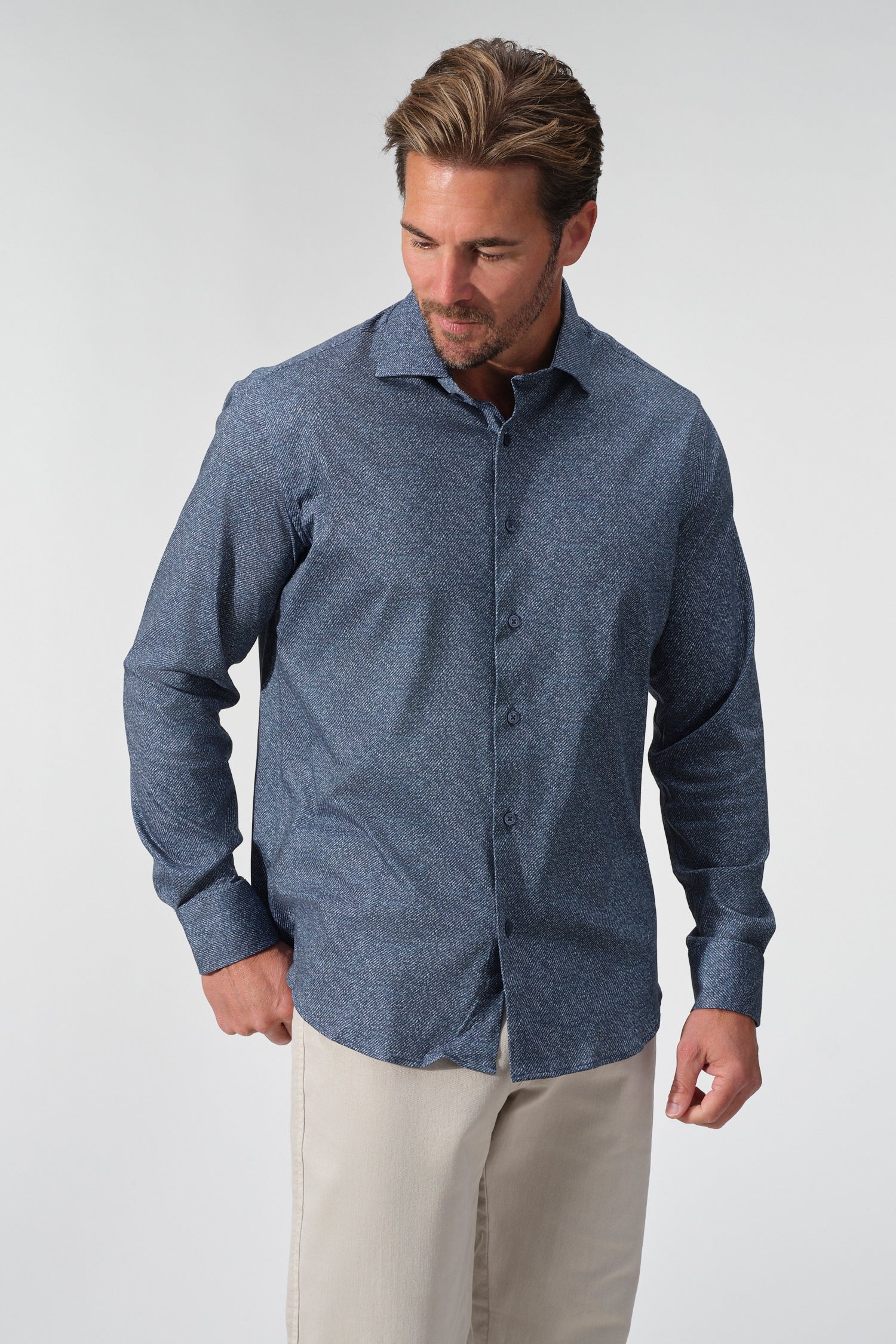Twill Look Dynamic Comfort Shirt