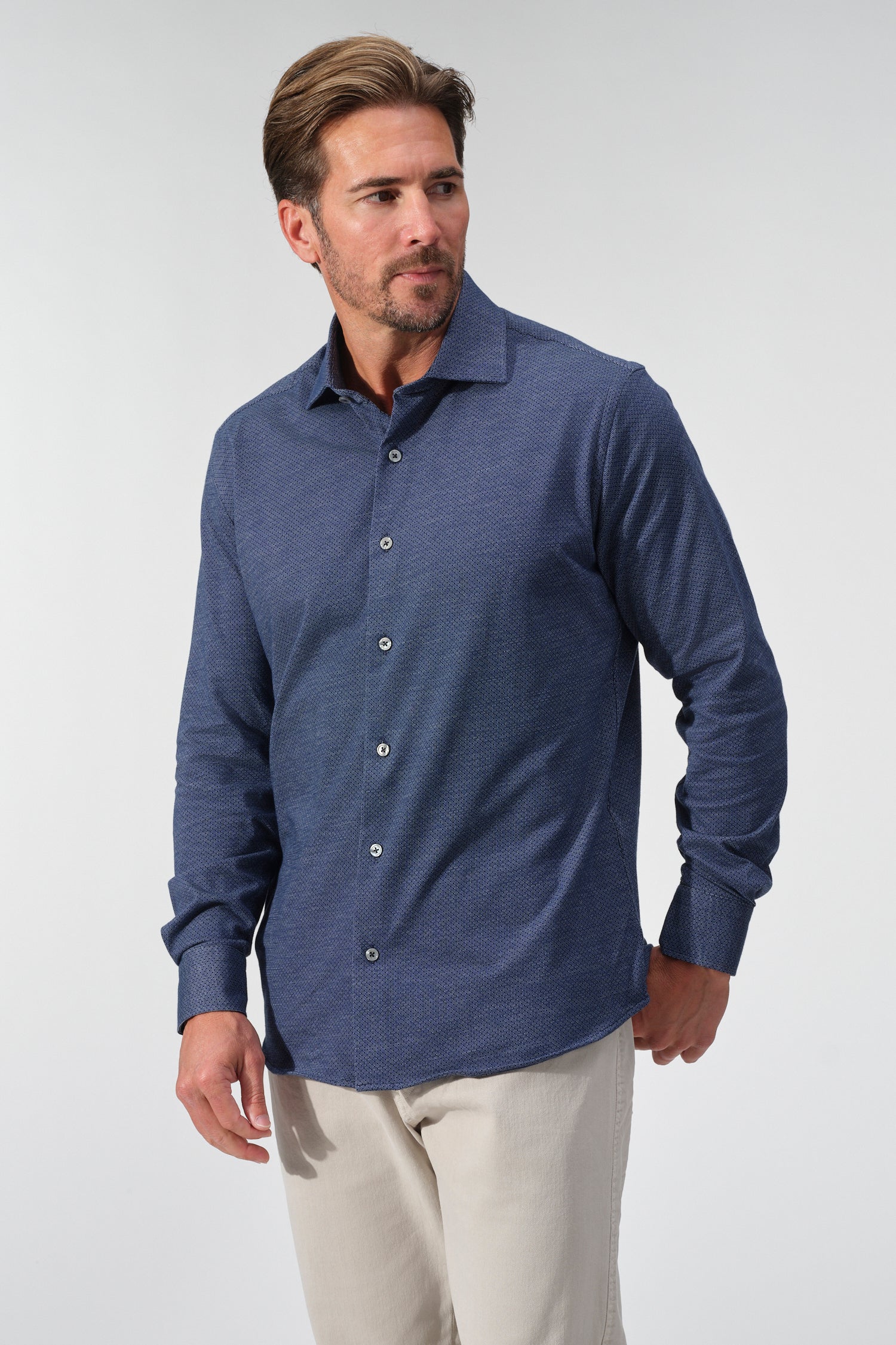 Mini Jacquard Dynamic Comfort Shirt