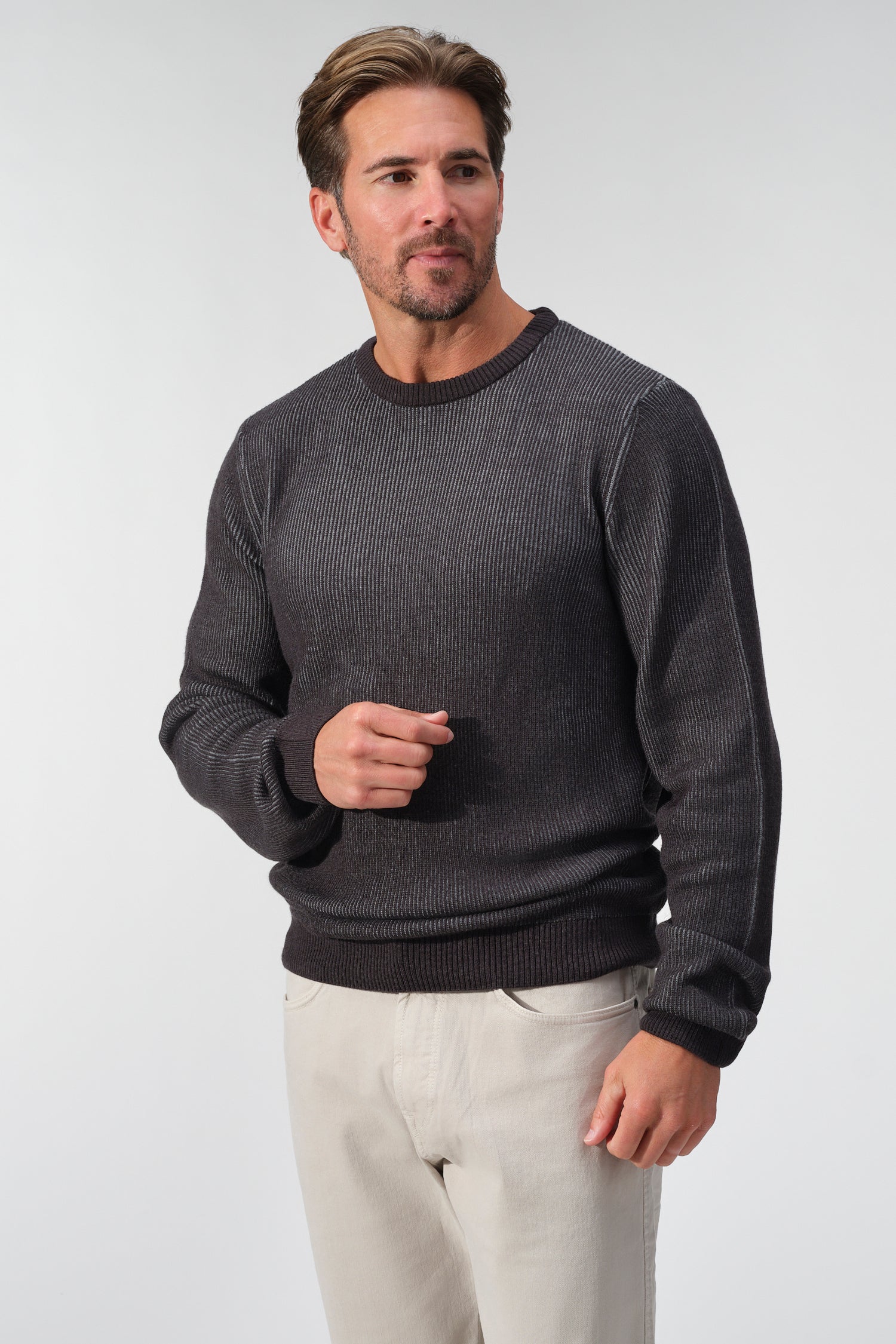 Parma Elbow-Patch Crewneck