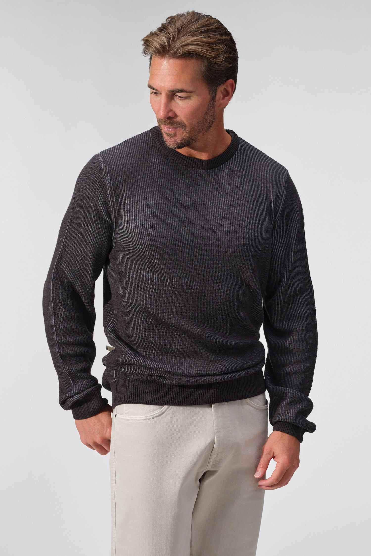 Parma Elbow-Patch Crewneck