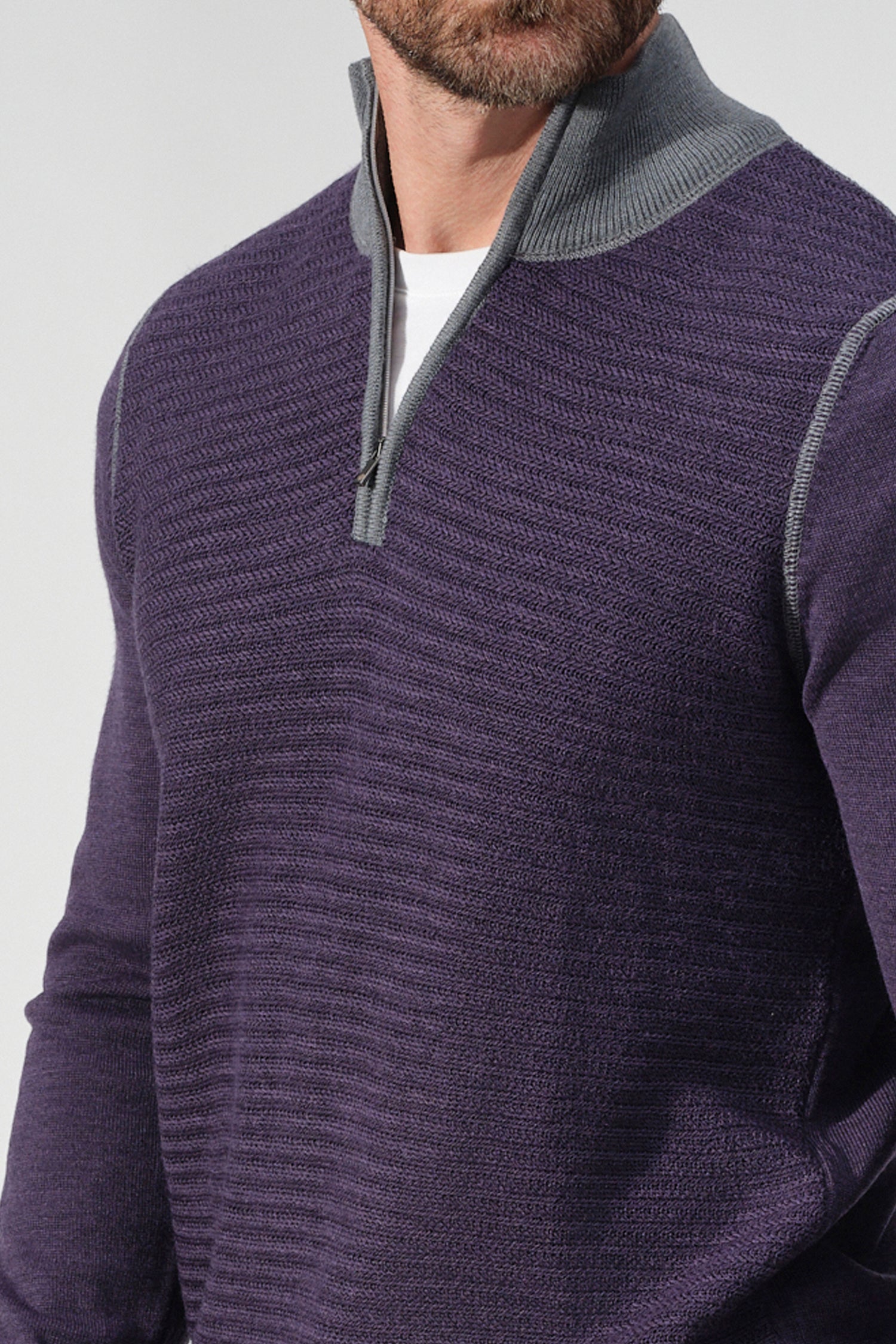 Lucca Textured Half-Zip
