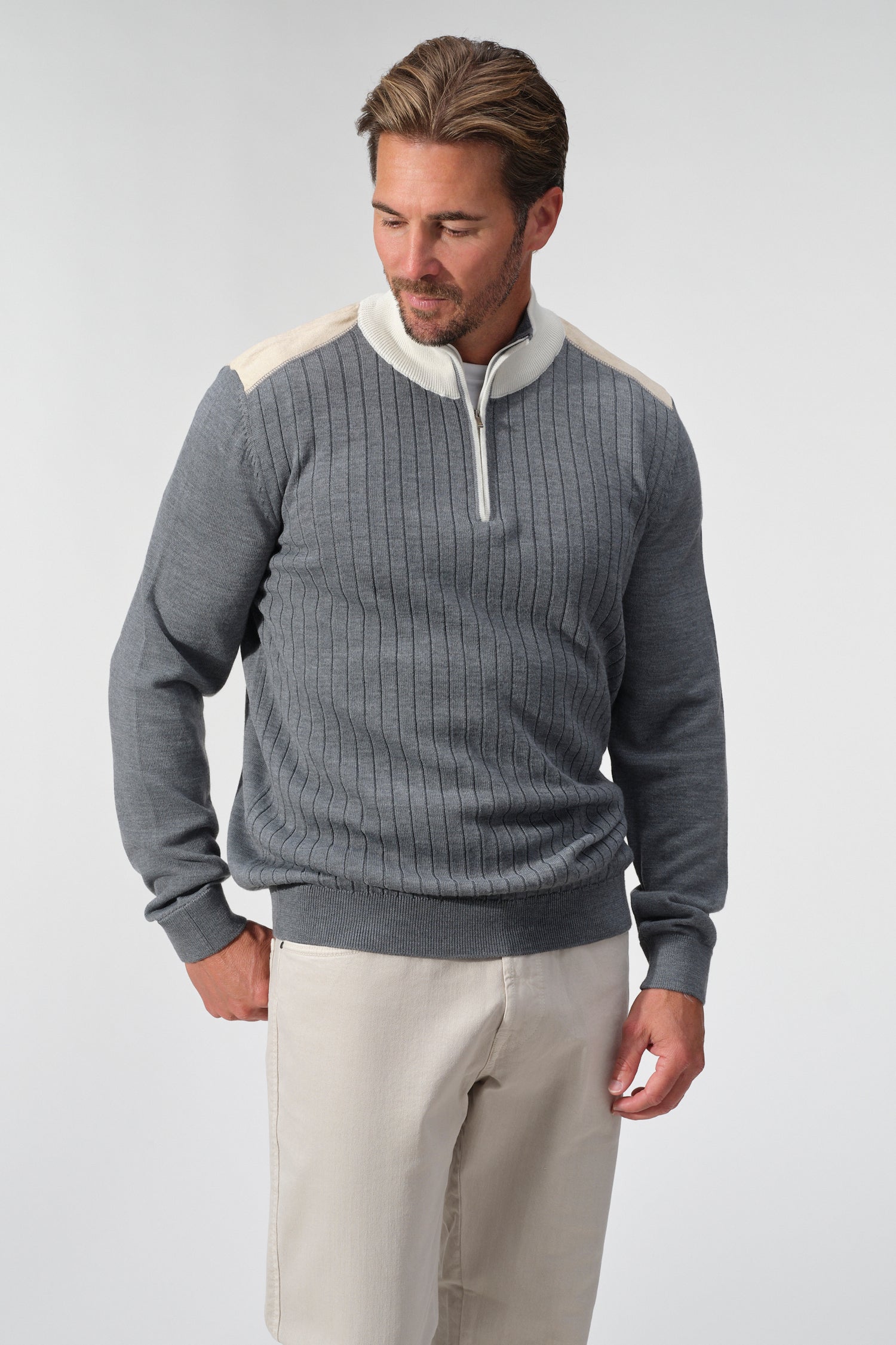 Cortona Ribbed Half-Zip