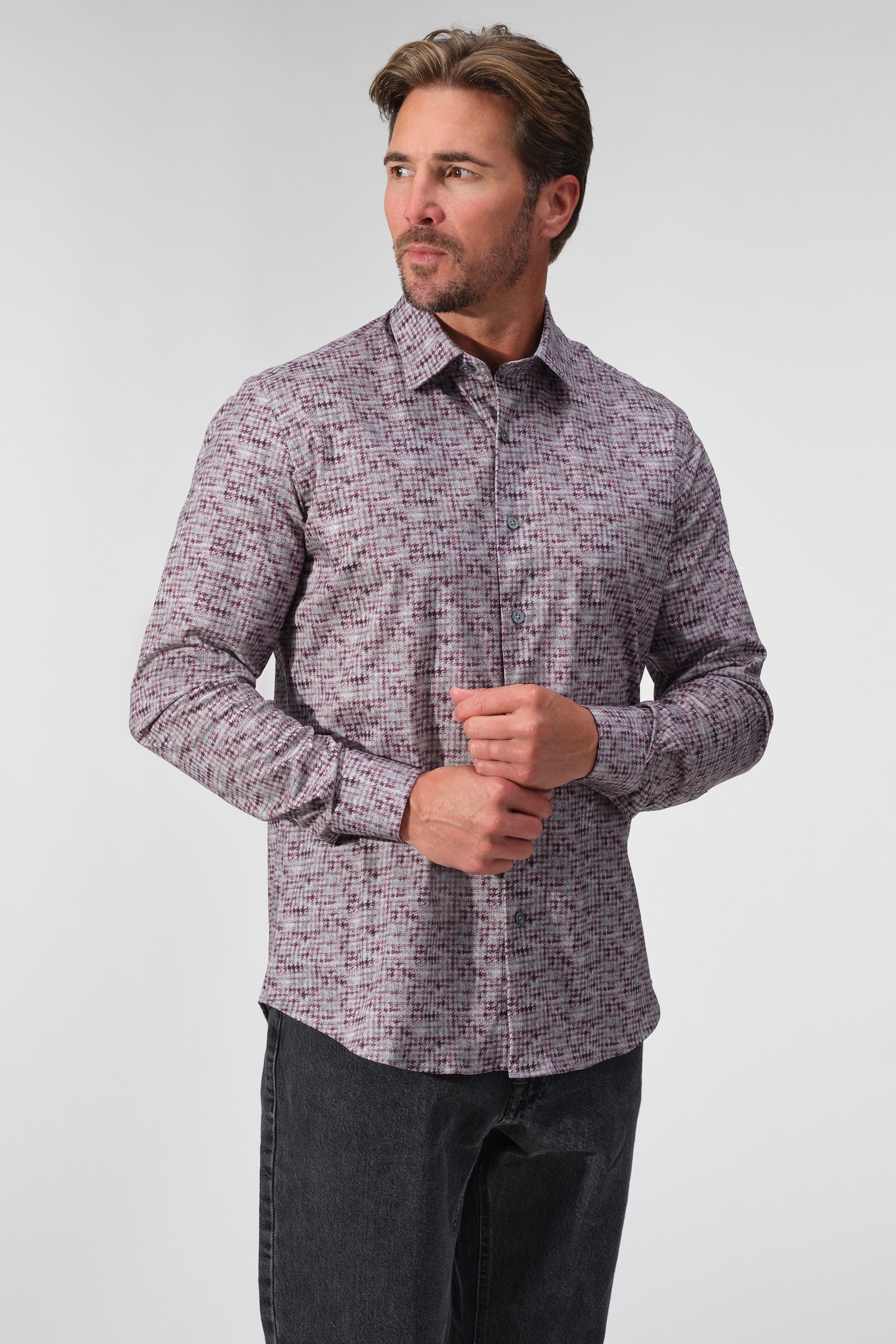 Vintage Print Dynamic Comfort Shirt