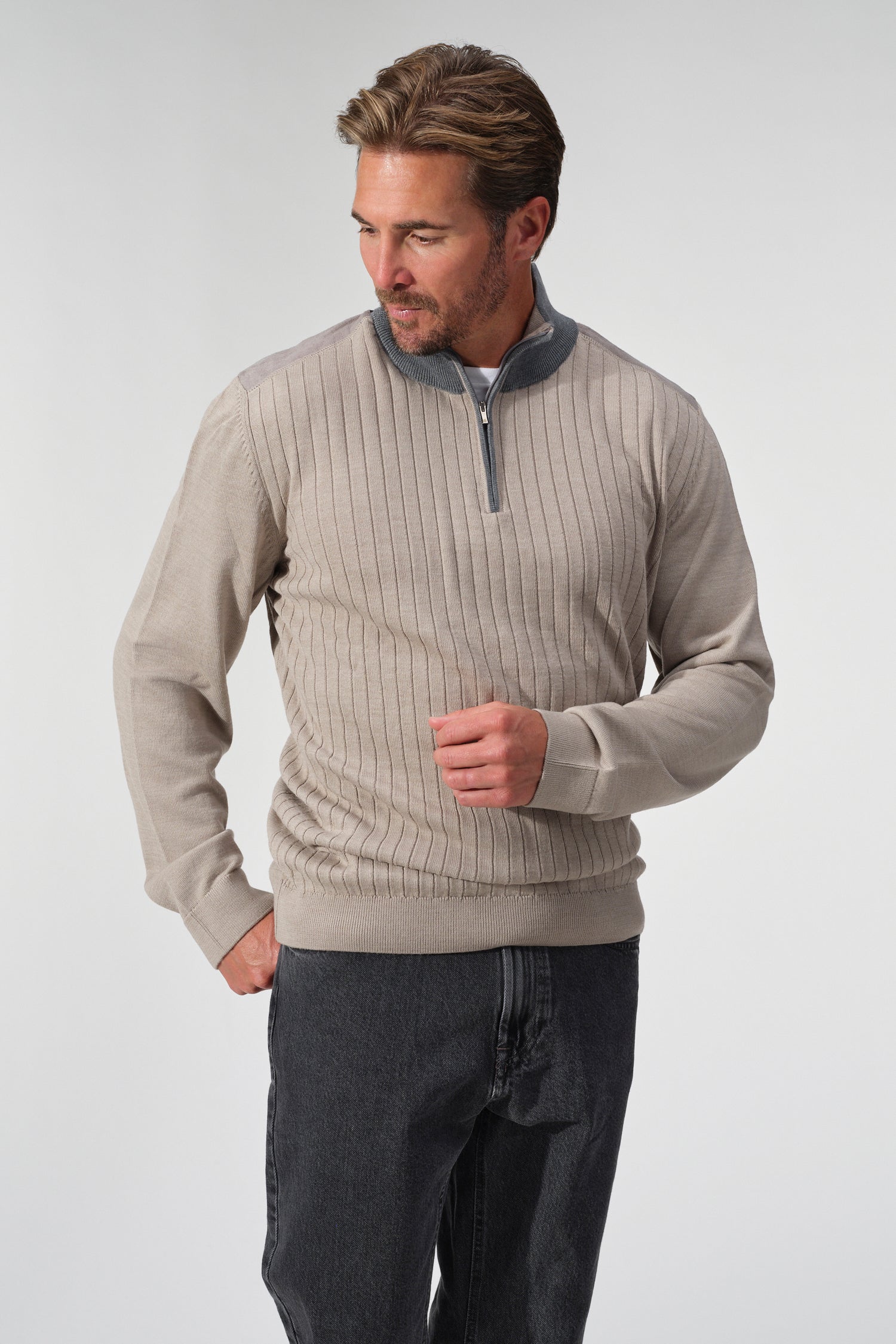 Cortona Ribbed Half-Zip