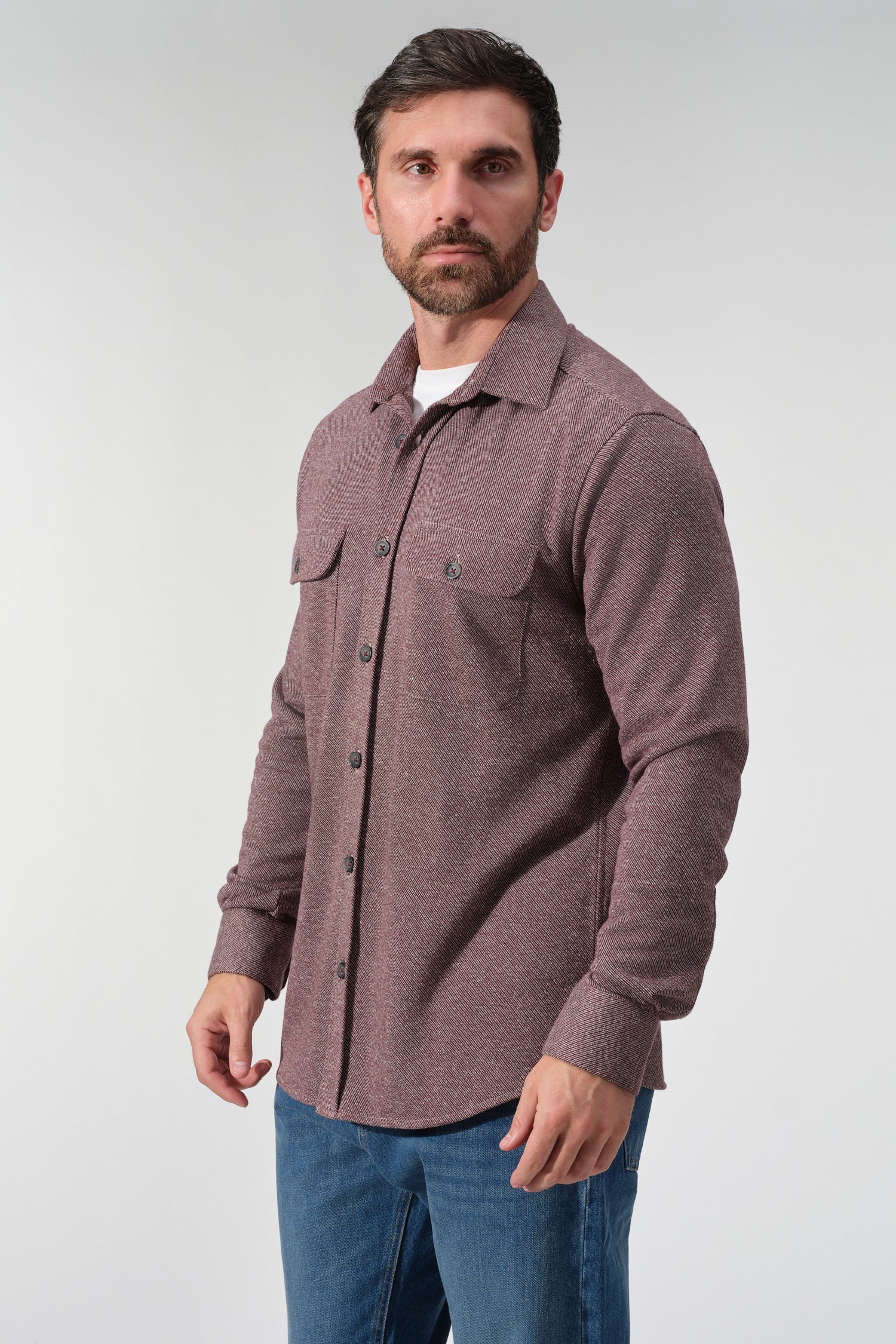 Herringbone Utility Overshirt