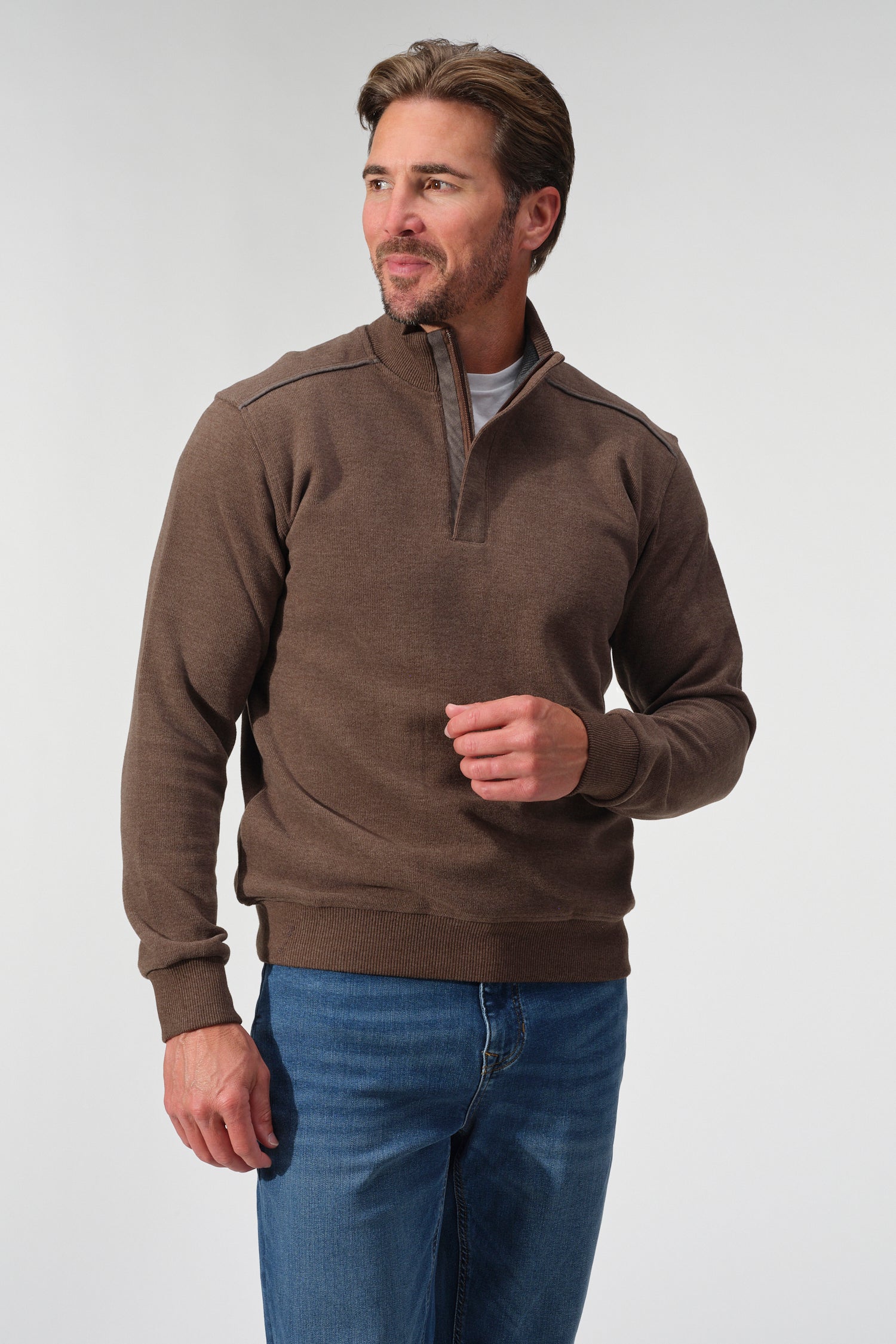 Quarter-Zip Knit Pullover