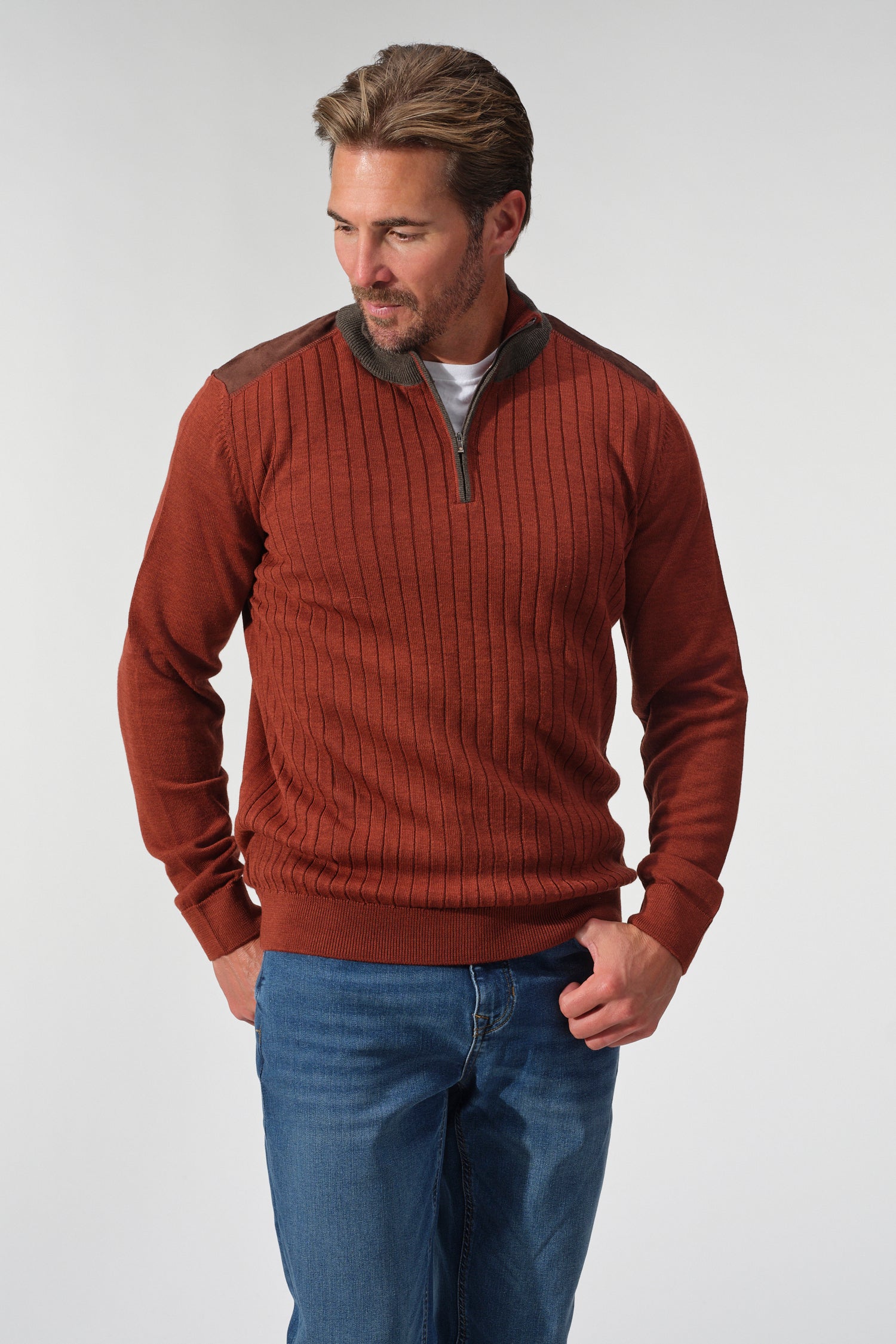 Cortona Ribbed Half-Zip