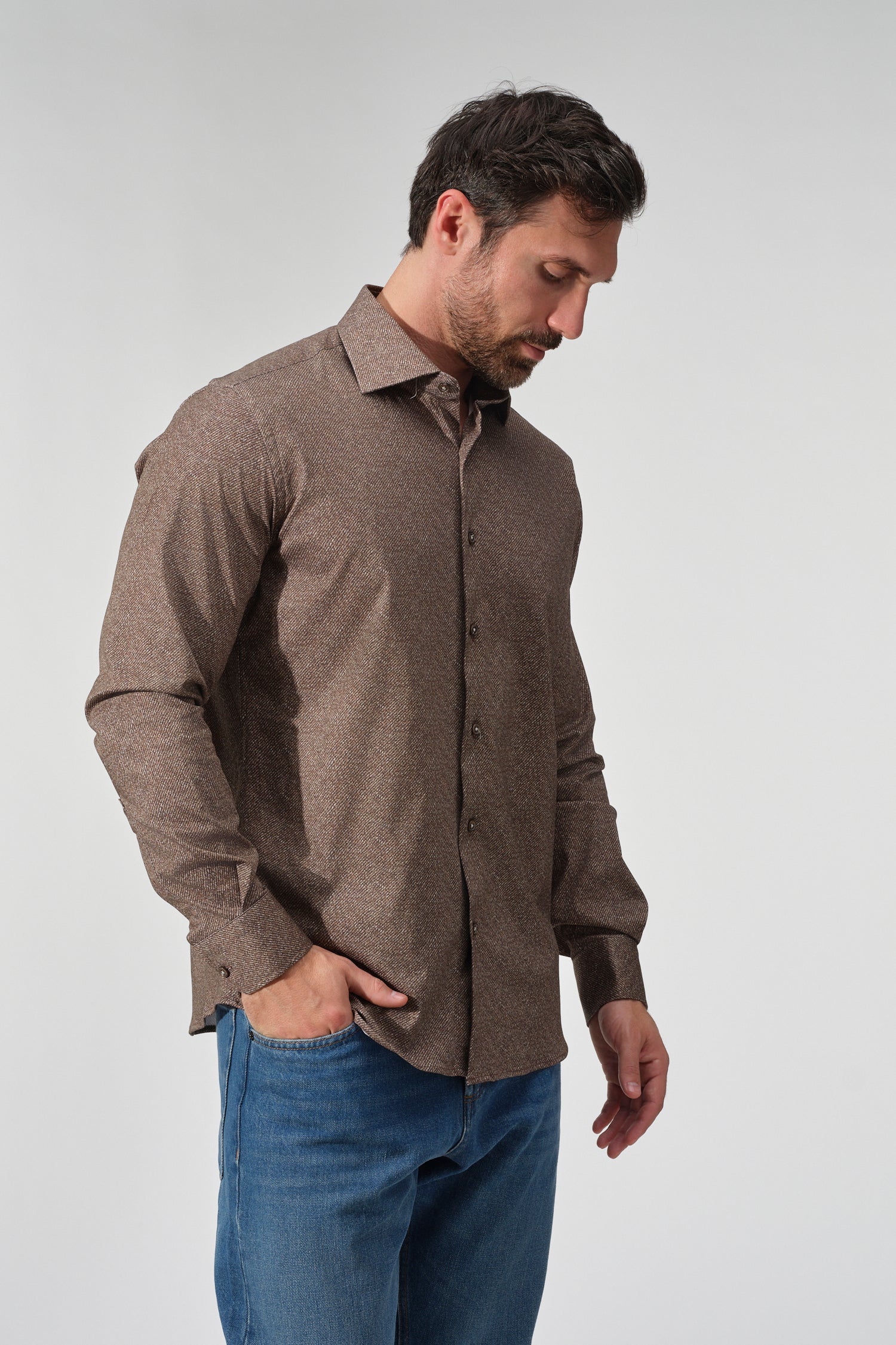 Twill Look Dynamic Comfort Shirt
