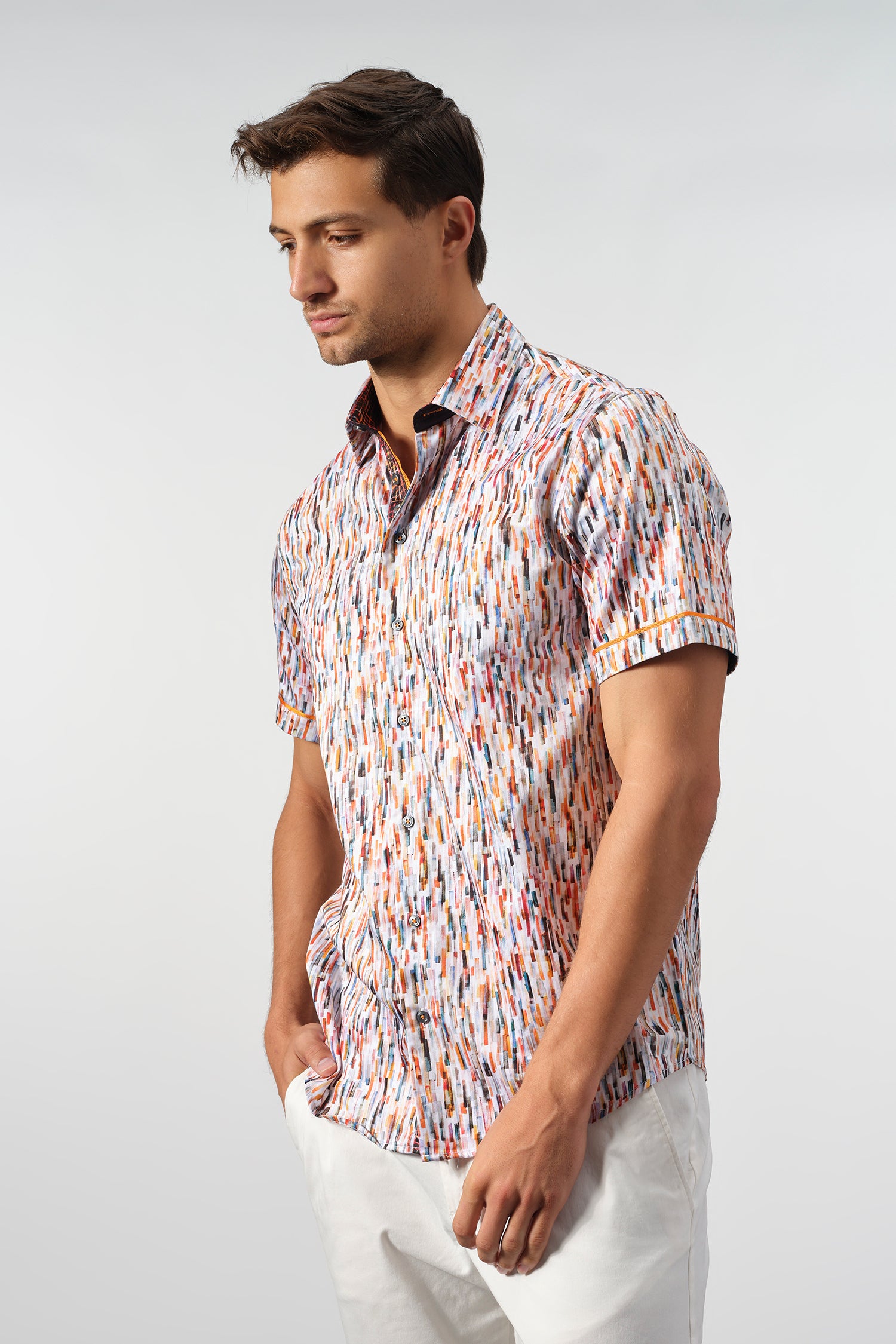 Vibrant Mosaic Cotton Shirt