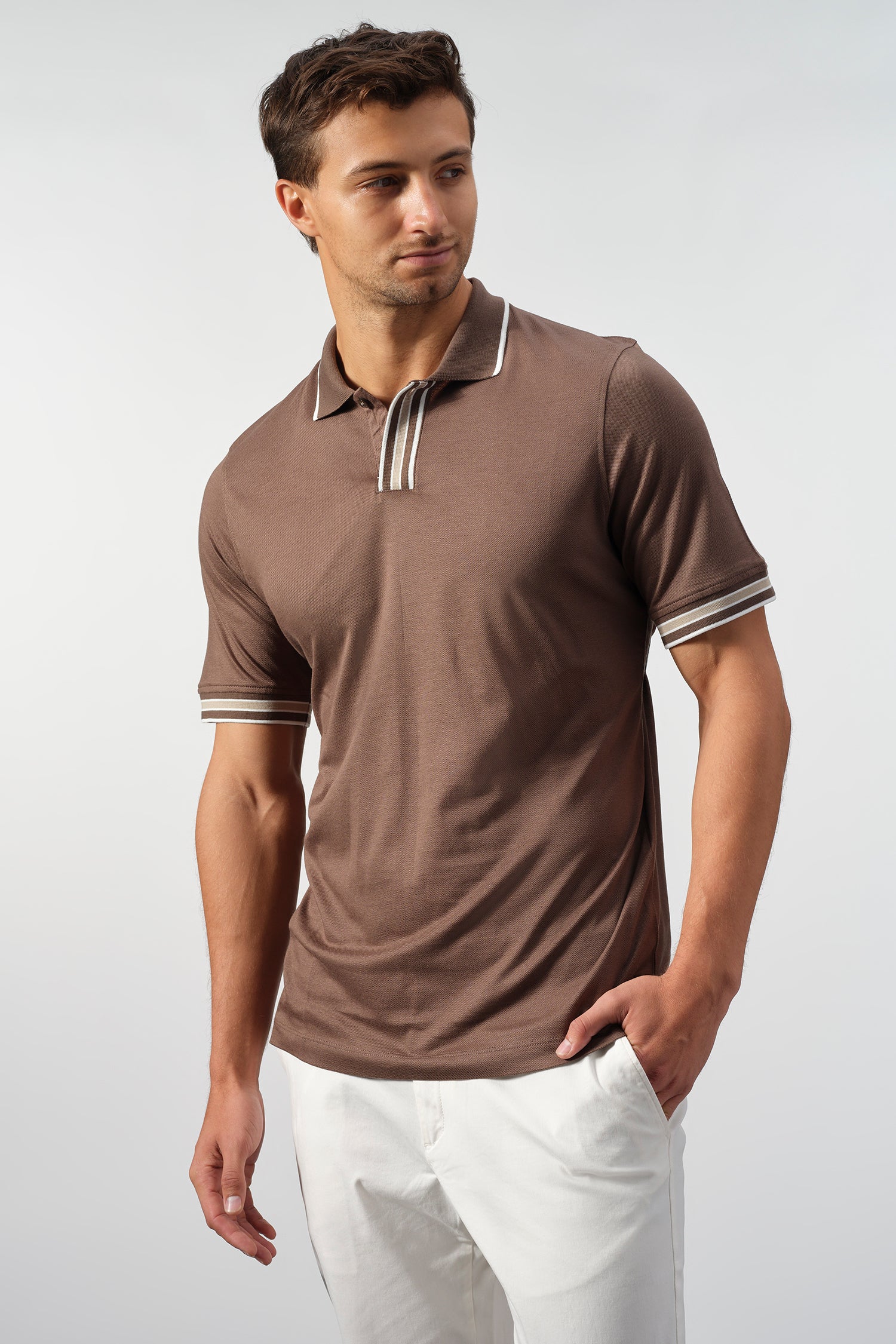 The Meridian Tipped Knit Polo