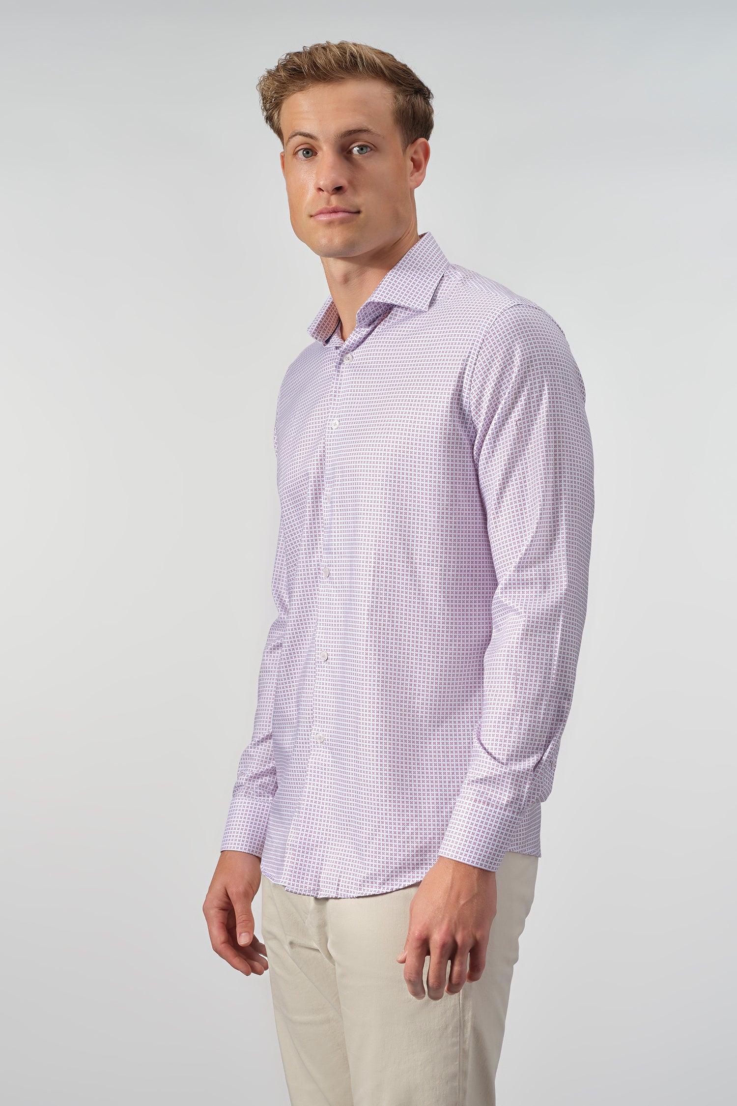 Velluto Micro-Pattern Lyocell Shirt