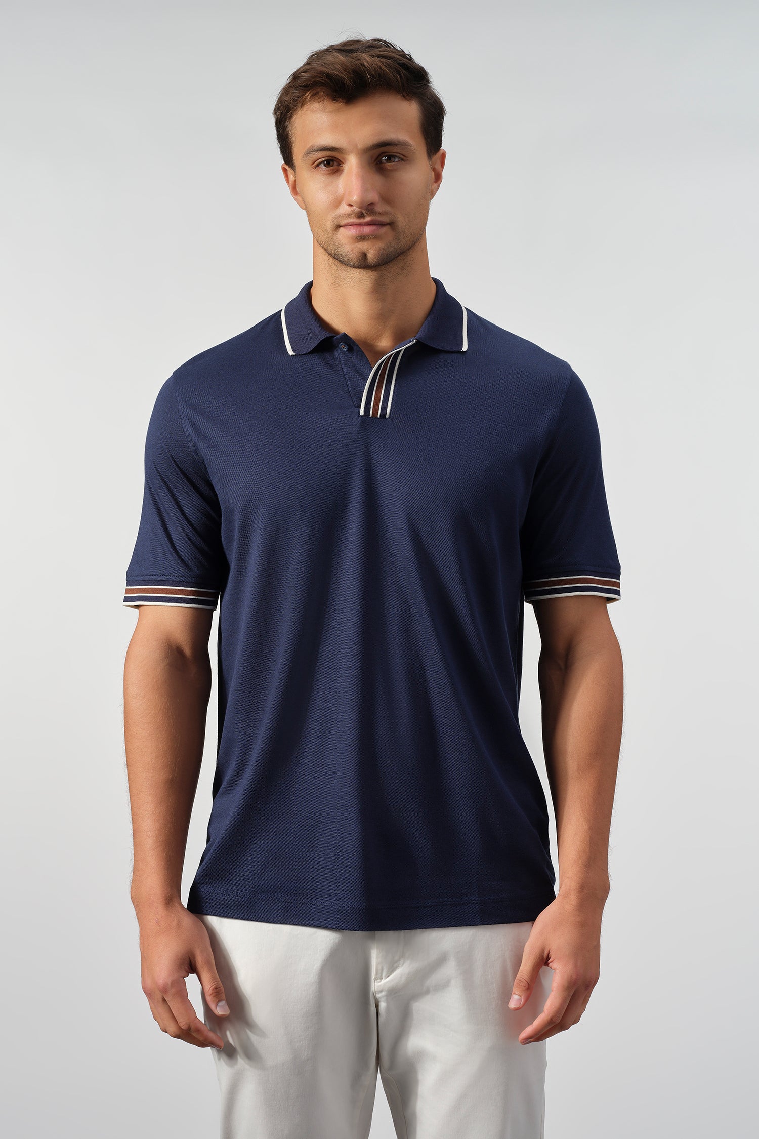 The Meridian Tipped Knit Polo