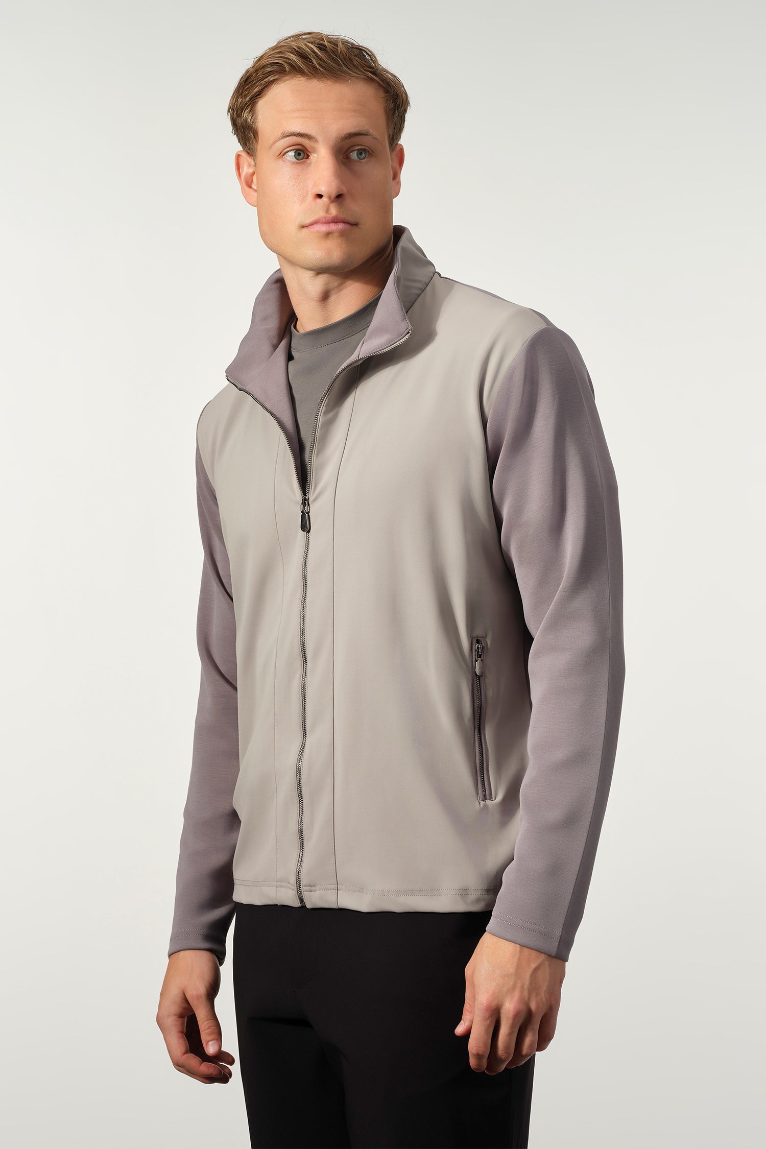 Hybrid Performance Cotton Zip Jacket