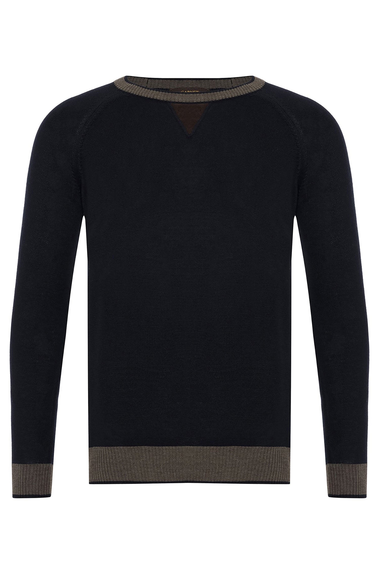 Garnet Men's Crew Neck Wool Long Sleeve Sweater 2422009