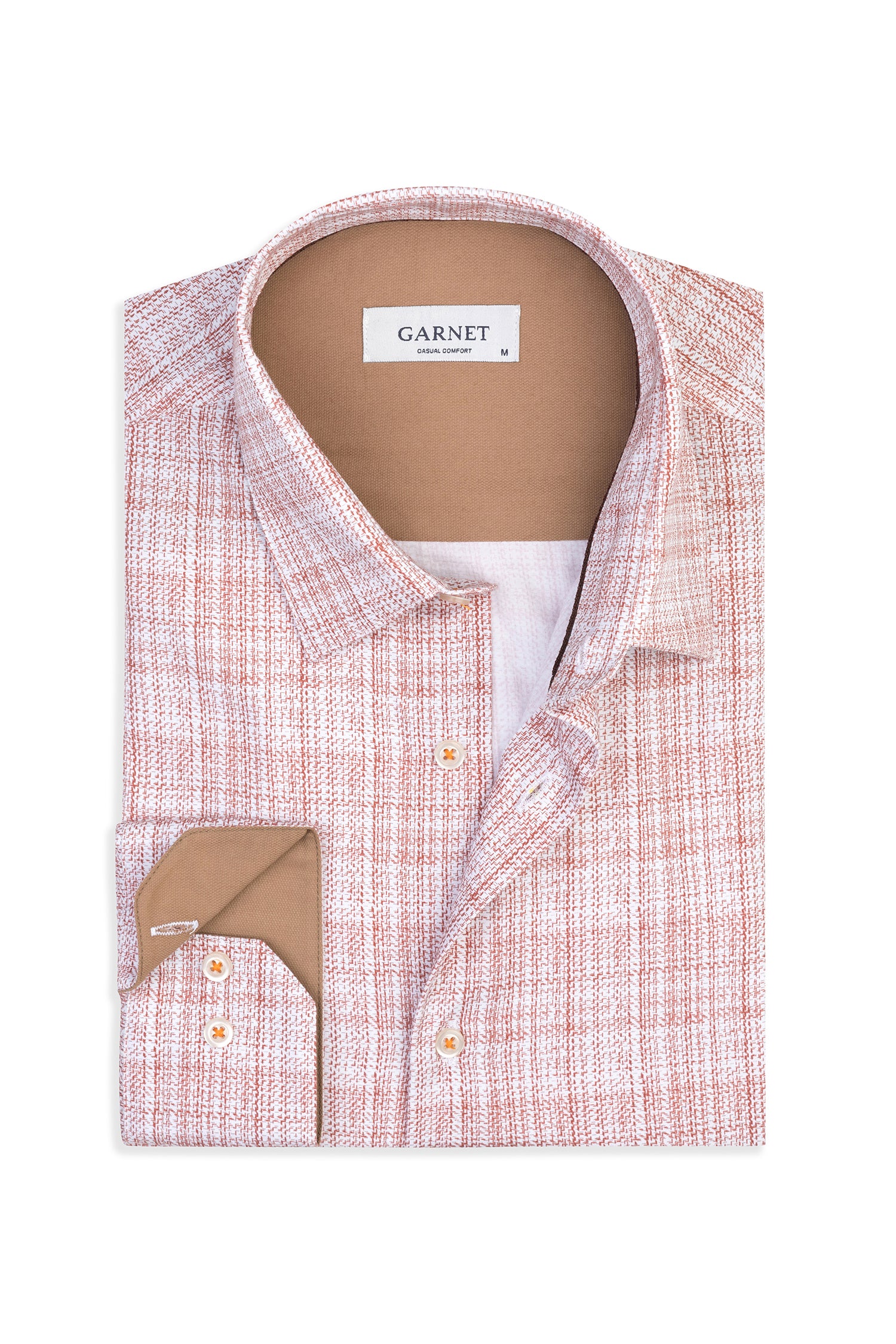 Brushstroke Print Stretch Cotton Shirt