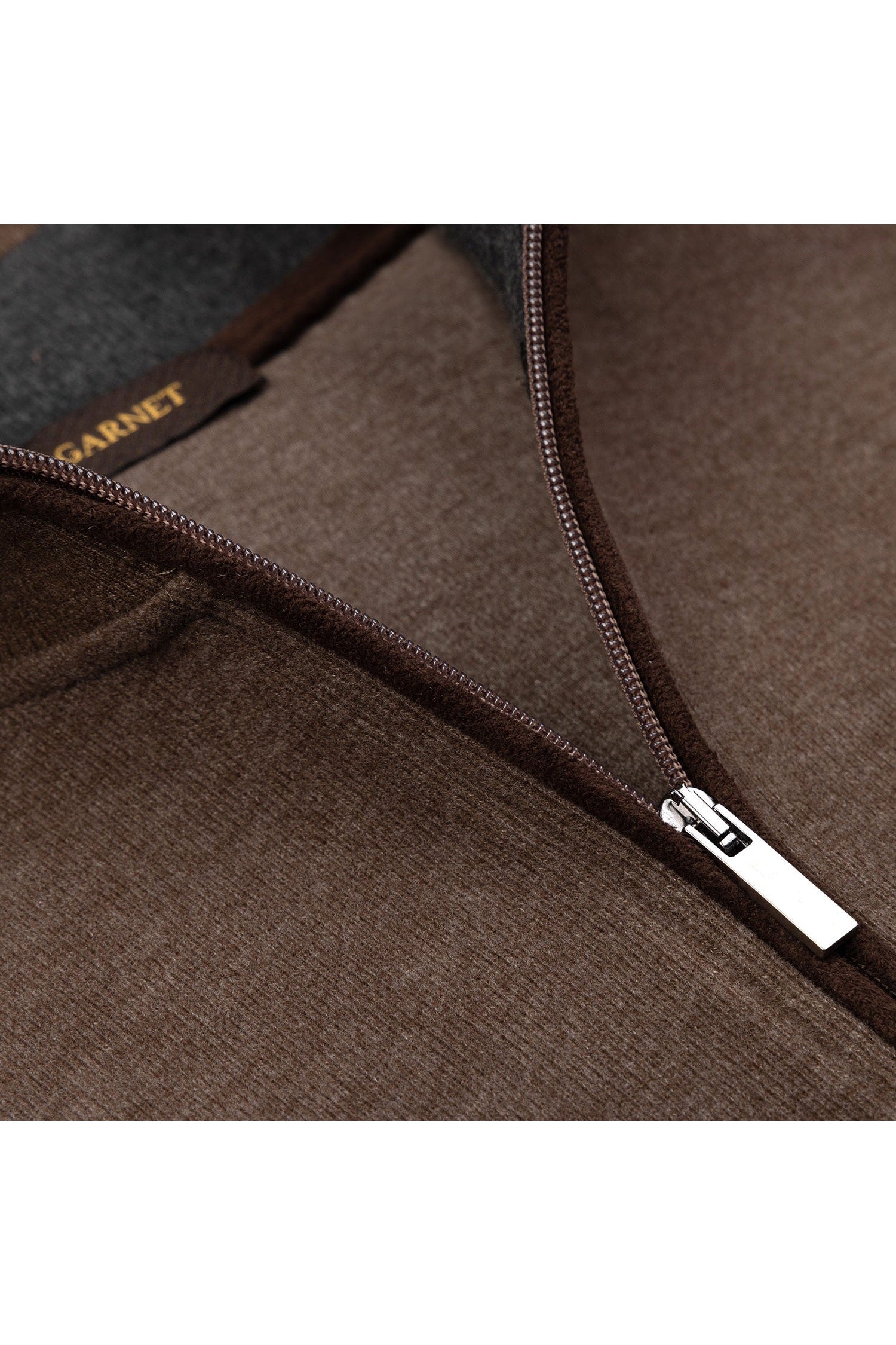 Garnet Men's Two Tone Knit Soft Zip Jacket Pullover 2426001