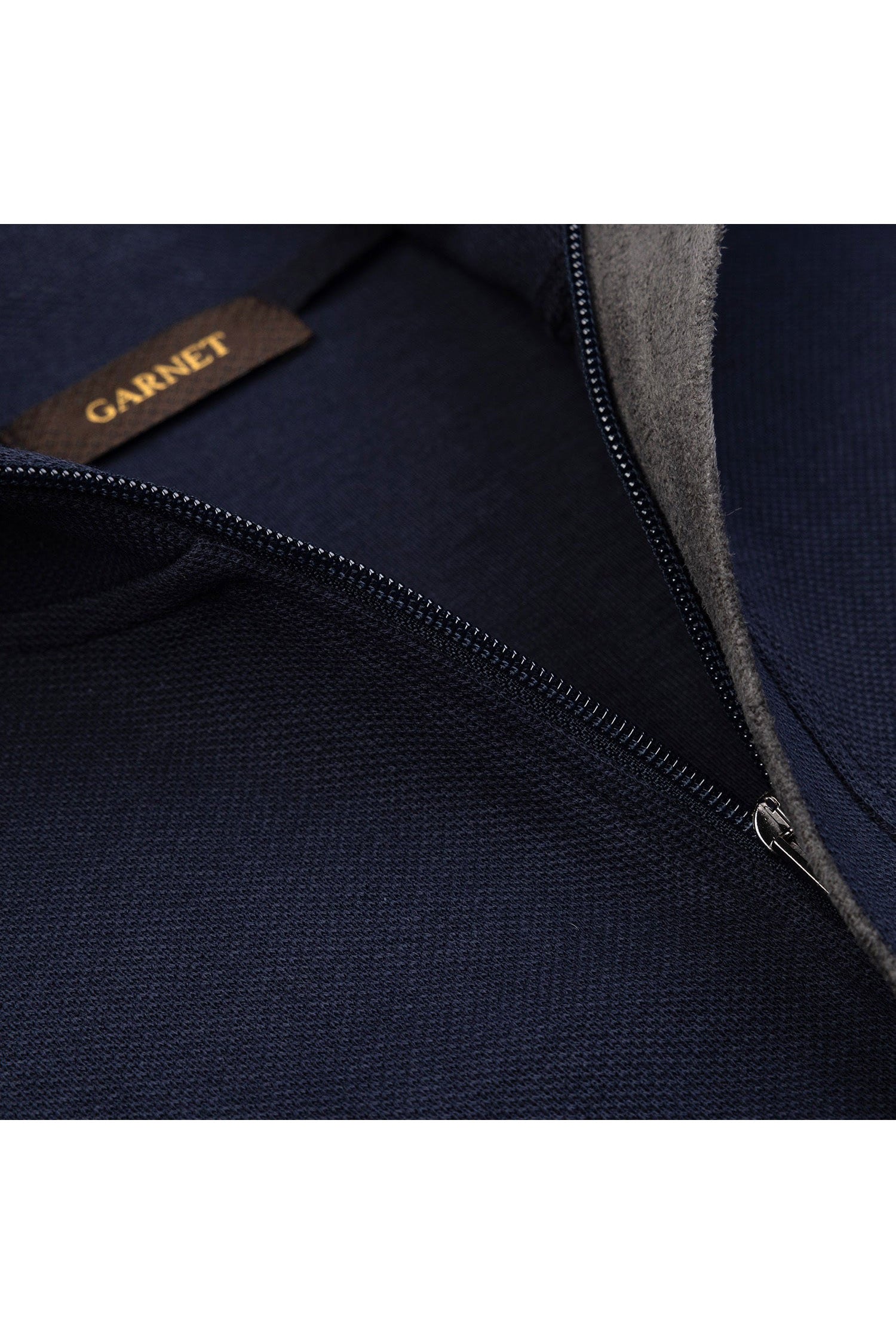 Garnet Men's Two Tone Soft Touch Full Zip-Up Jacket Pullover 2426004