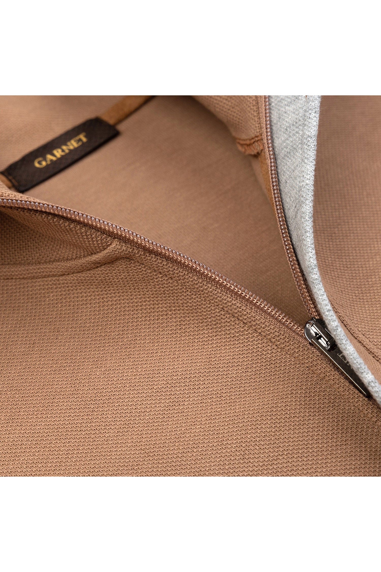 Garnet Men's Two Tone Soft Touch Full Zip-Up Jacket Pullover 2426004