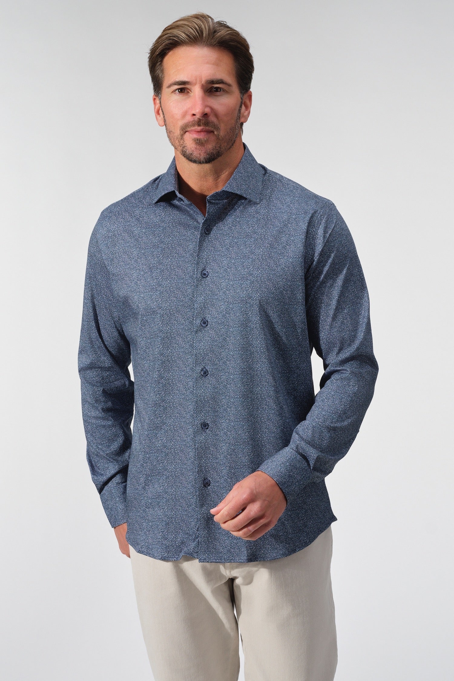 Twill Look Dynamic Comfort Shirt