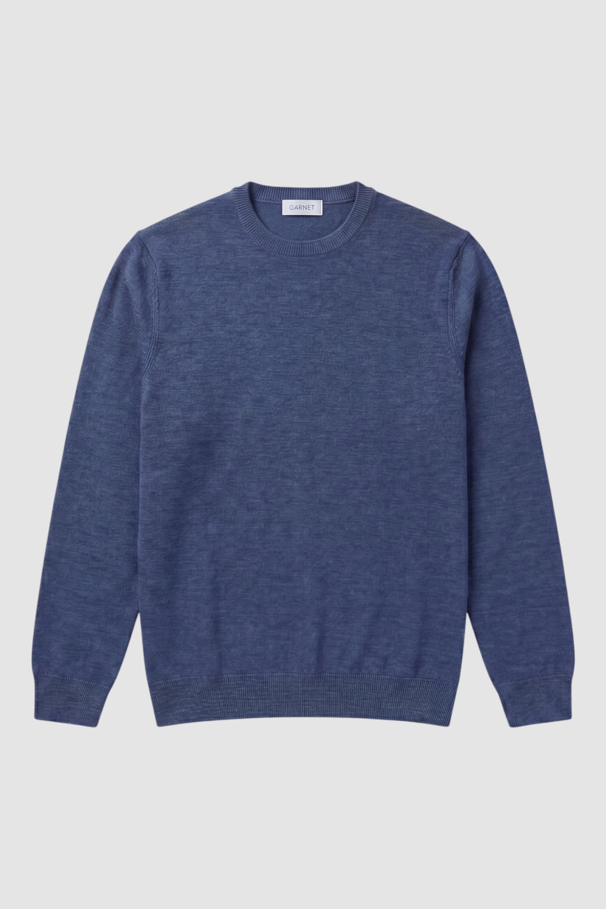 Merino Wool Solid Crew Neck Sweater