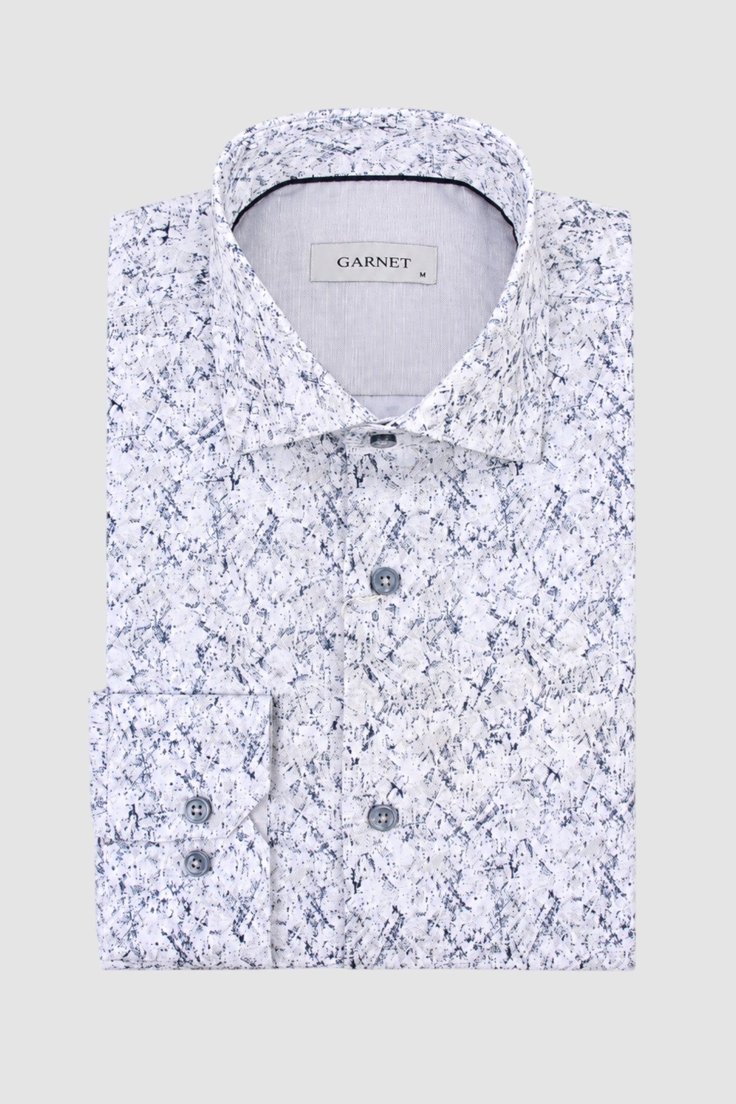 Artistic Splatter Print Dress Shirt