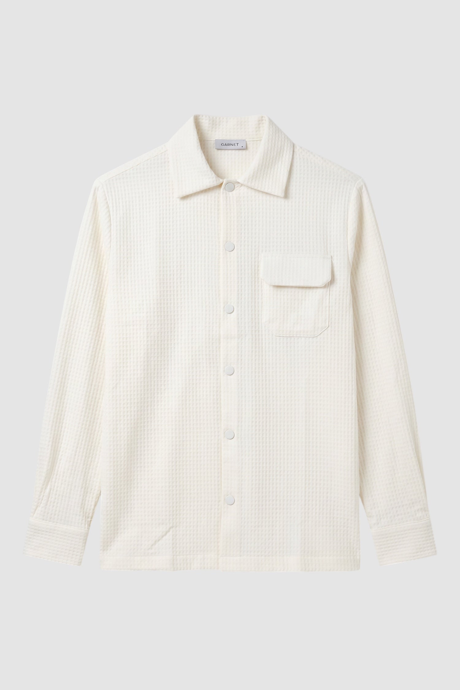 Textured Waffle Overshirt