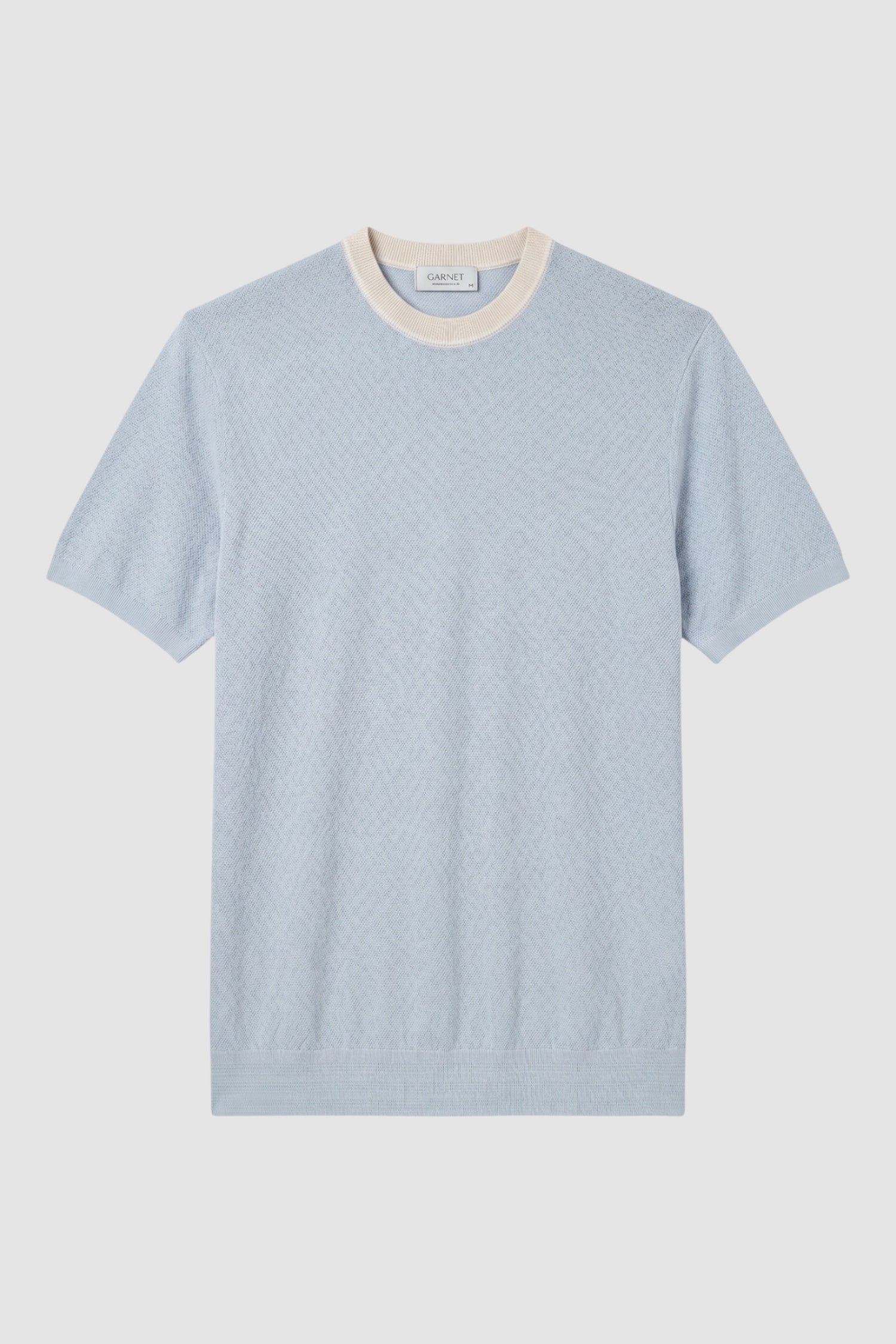 Contrast Collar Crew Neck Sweater