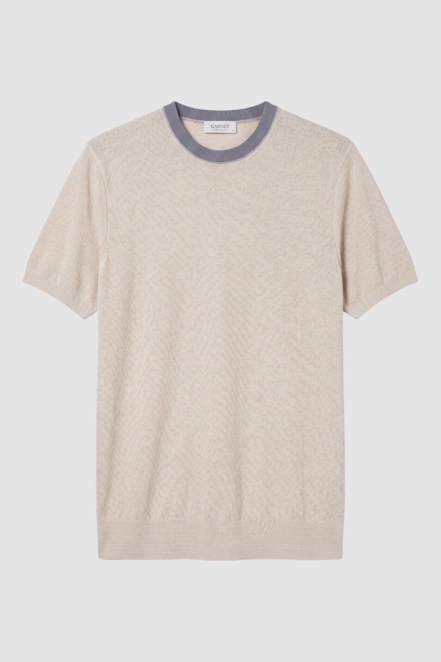 Contrast Collar Crew Neck Sweater