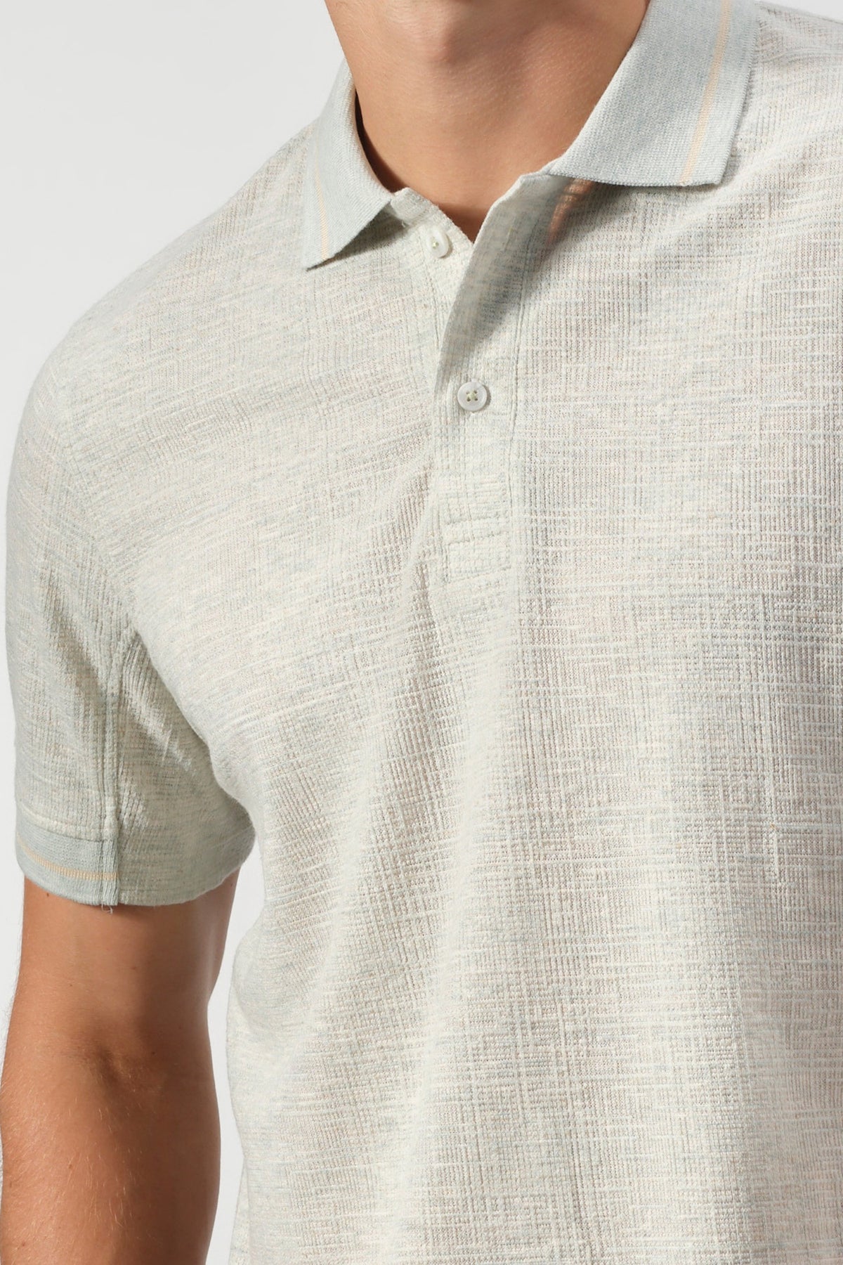 The Textured Linen-Blend Polo