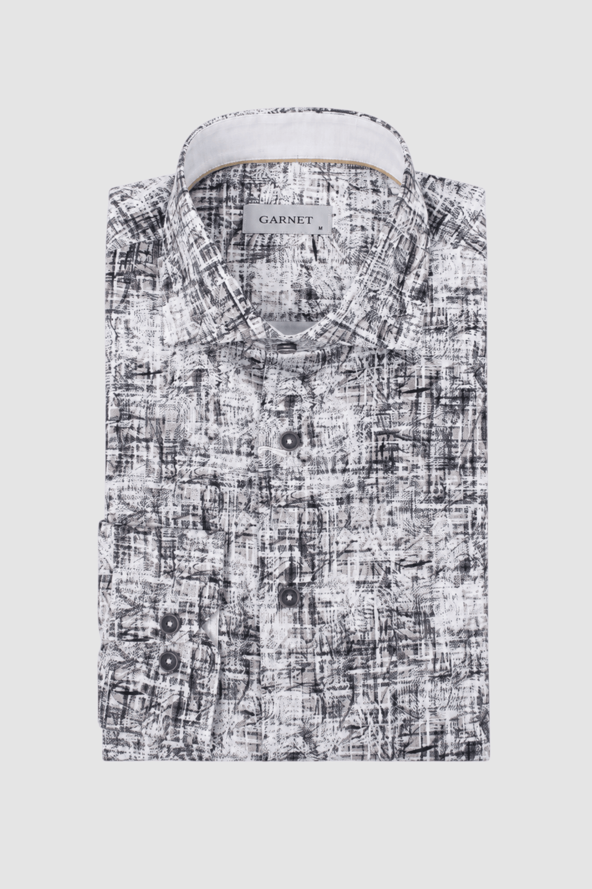 Cyrus Marled Texture Print Shirt