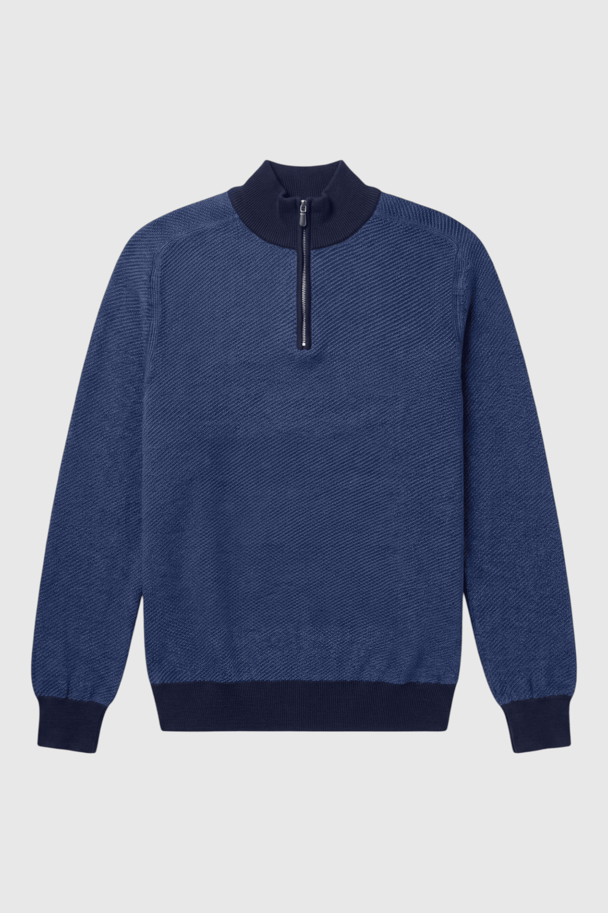 Jarrett Contrast-Trim Quarter-Zip Sweater