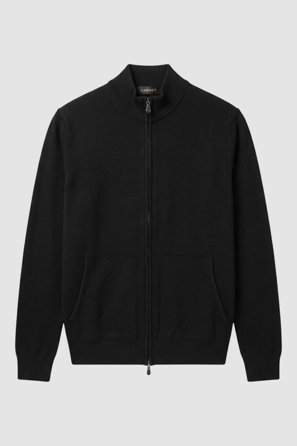 Wallis Contrast-Neck Crewneck Sweater