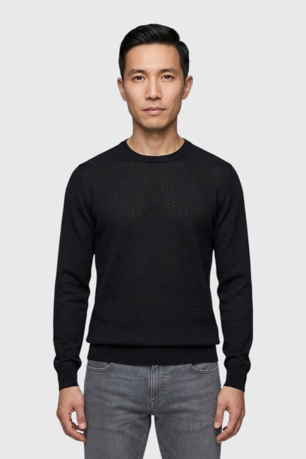 Upton Merino Ribbed Crewneck Sweater