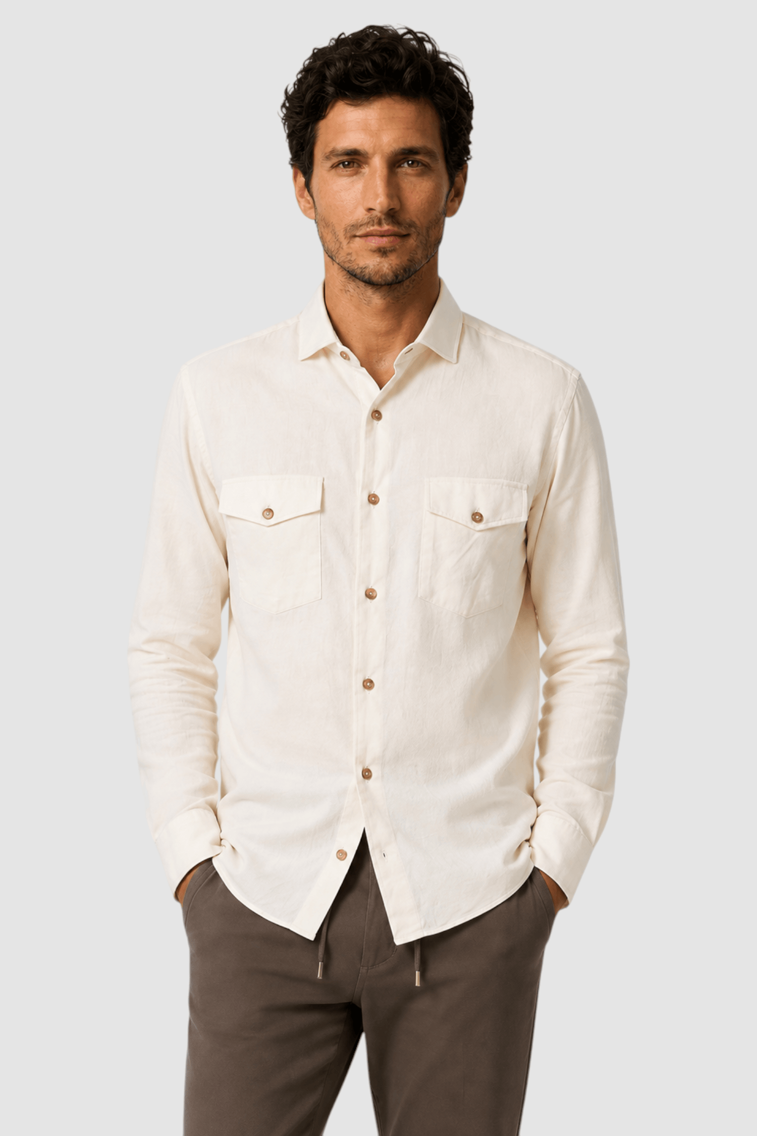Wesley Cashmere Wool-Blend Check Overshirt