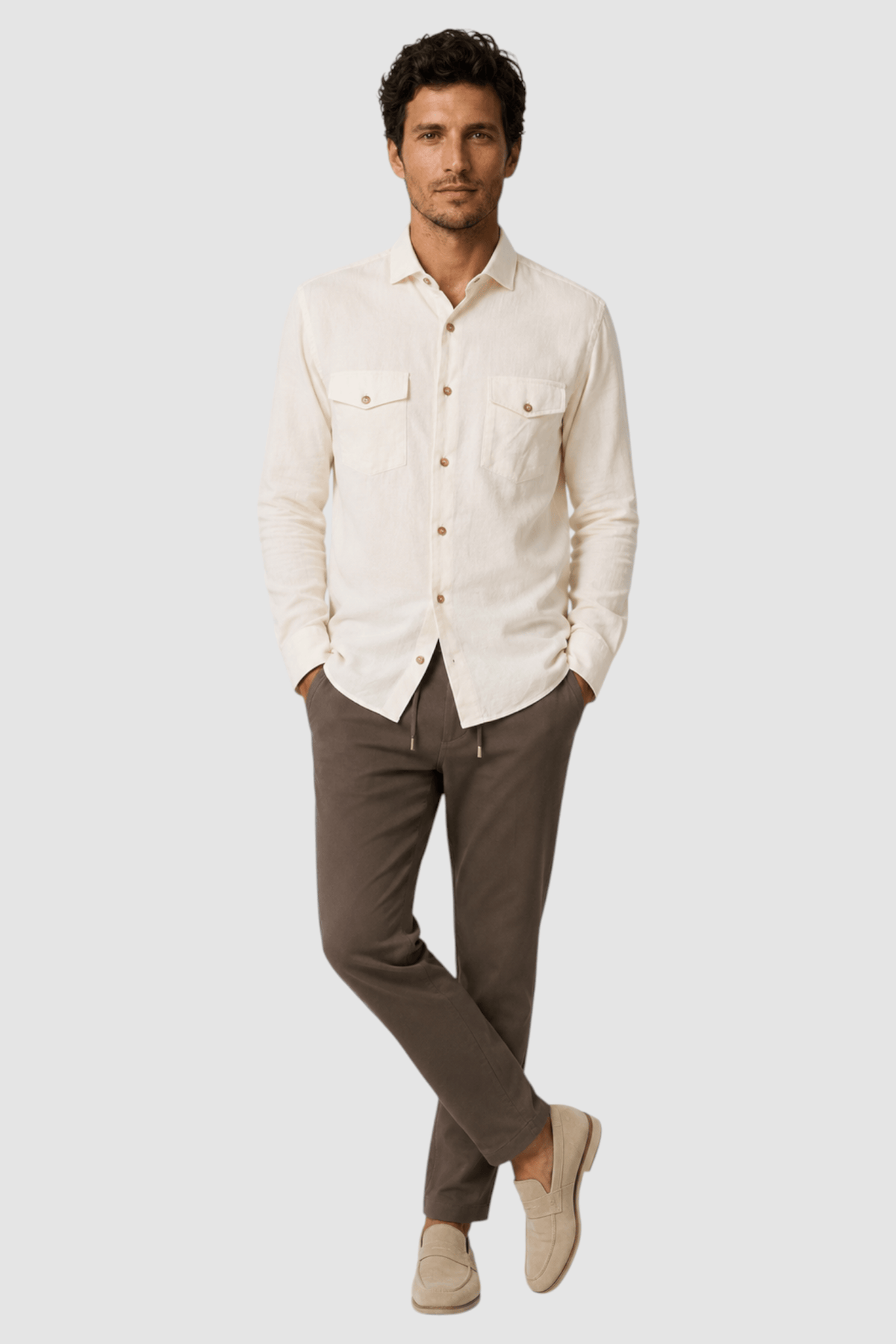 Wesley Cashmere Wool-Blend Check Overshirt