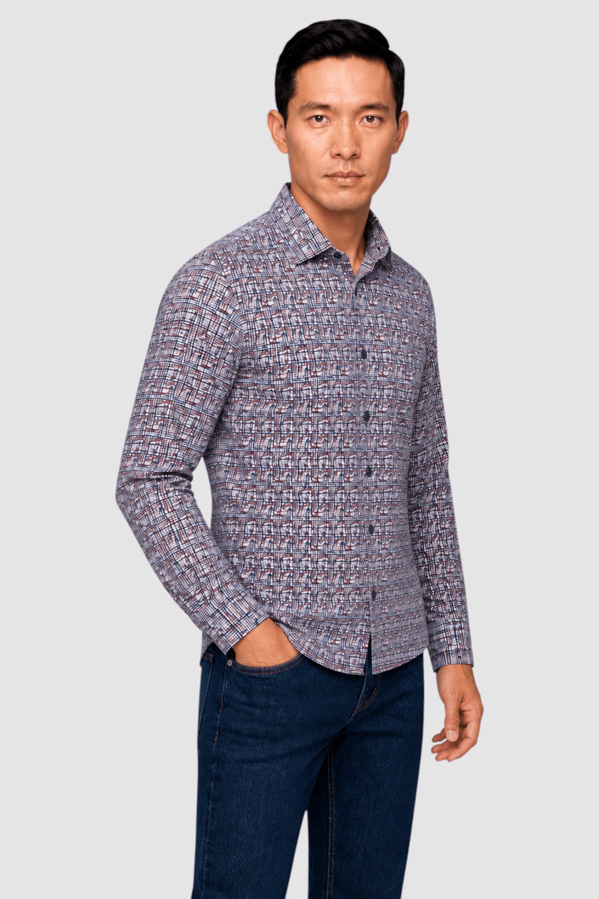 Vincent Tile-Print Shirt
