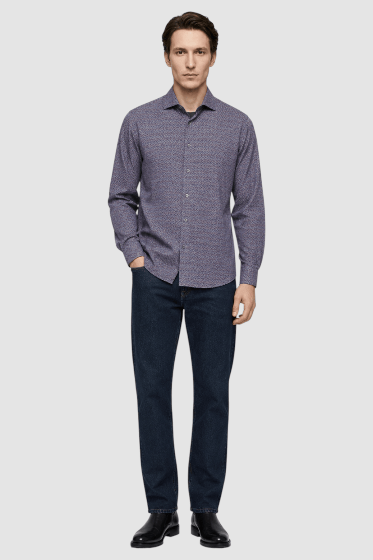 Milo Pin-Dot Print Shirt